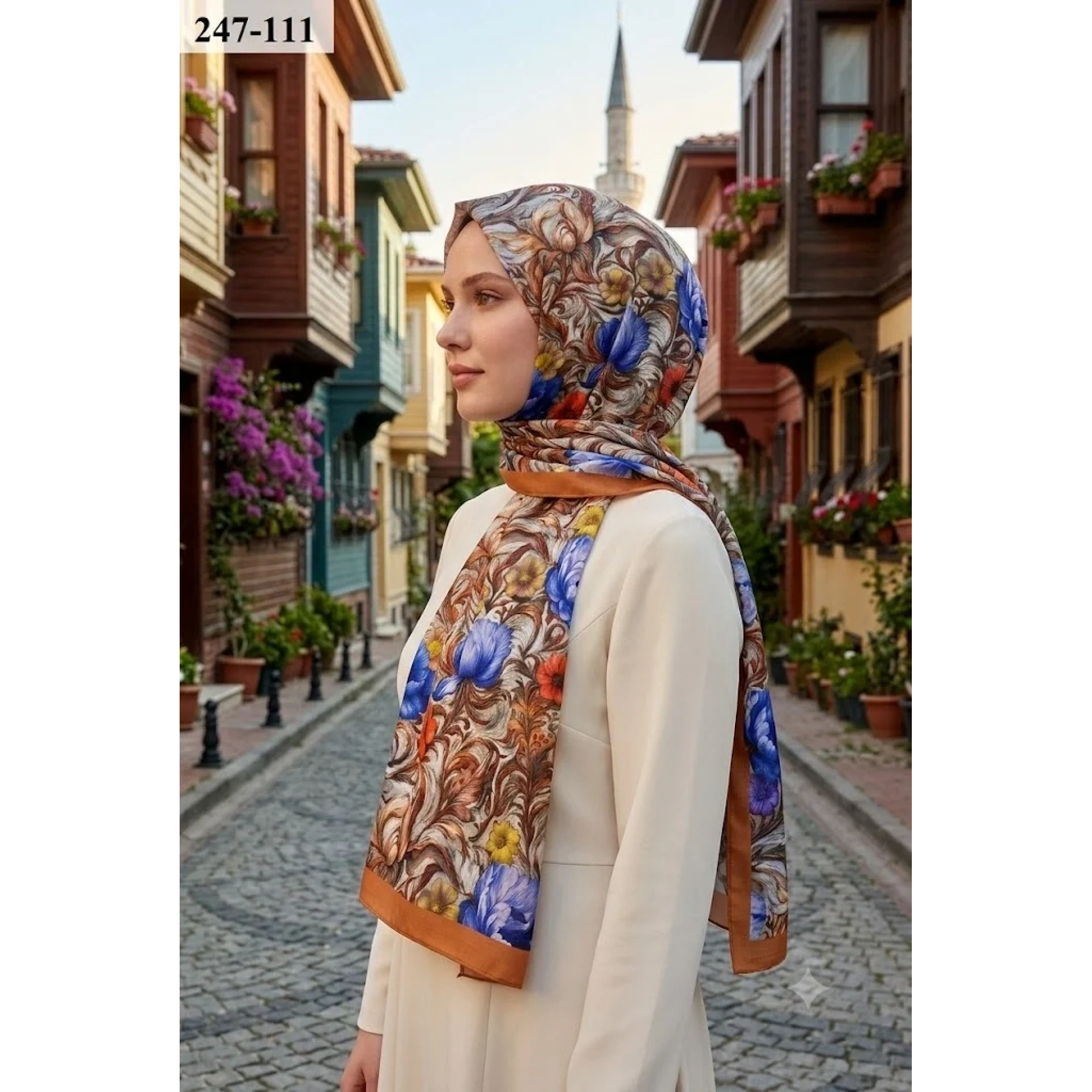 Sharell Fransız İpeği Şal (Bakır) 247-111