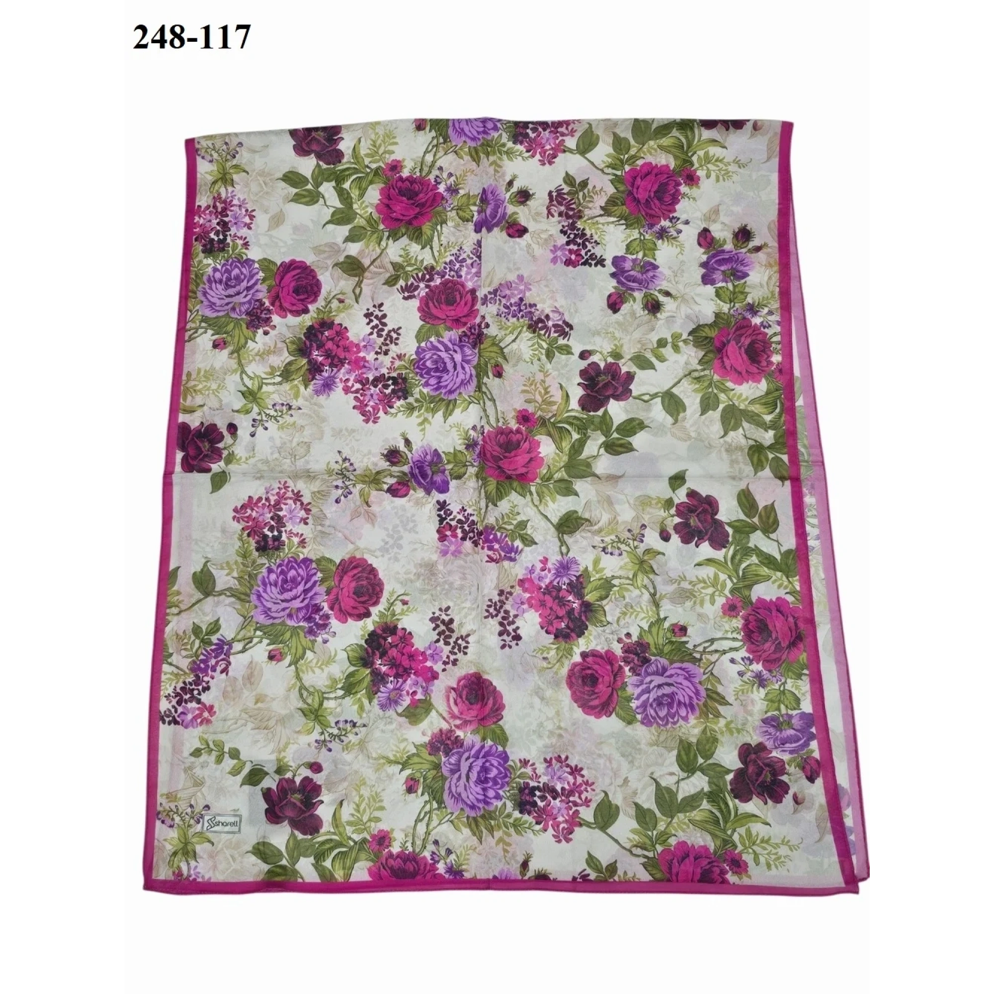 Sharell Fransız İpeği Şal (Fuşya) 248-117