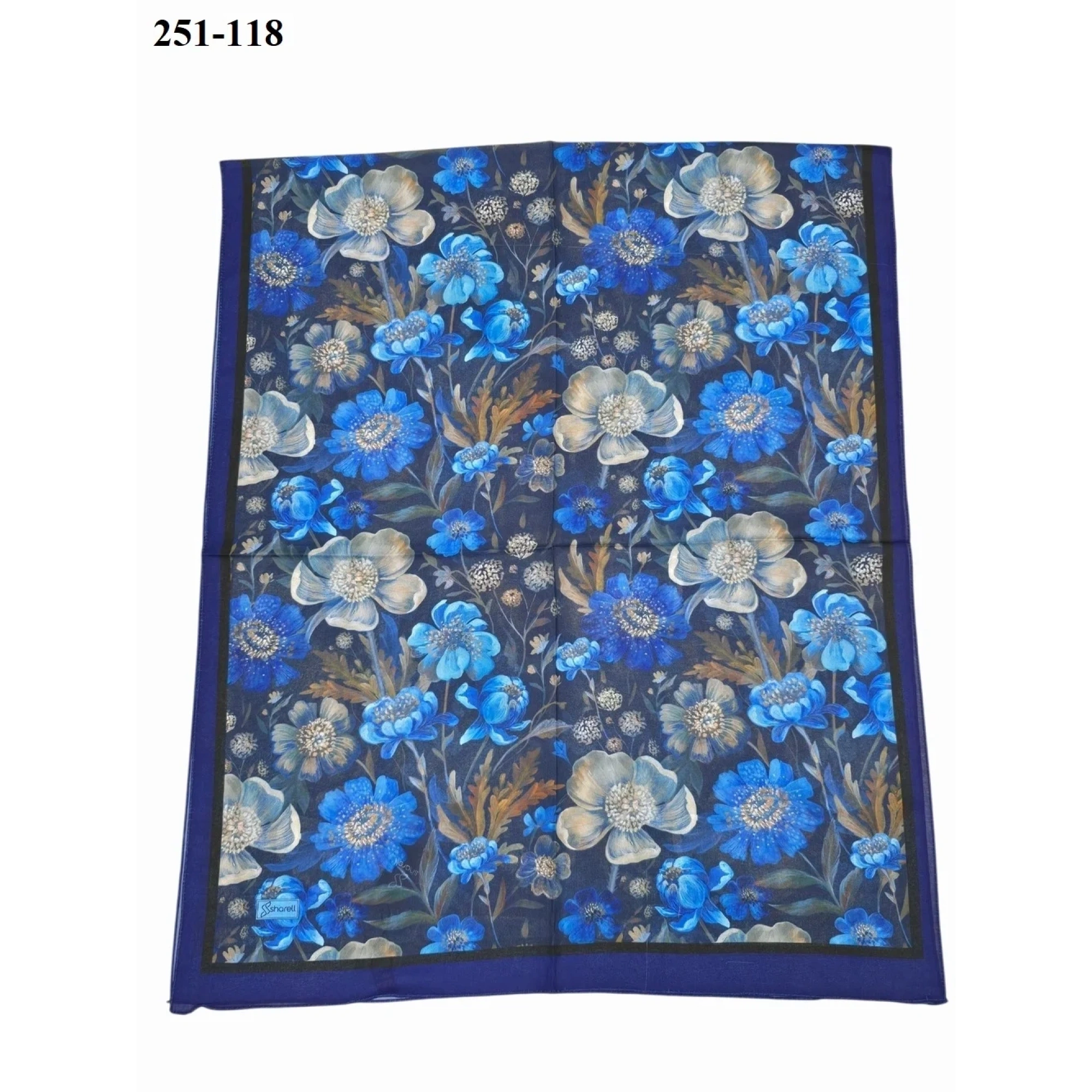 Sharell Fransız İpeği Şal (Morcivert) 251-118