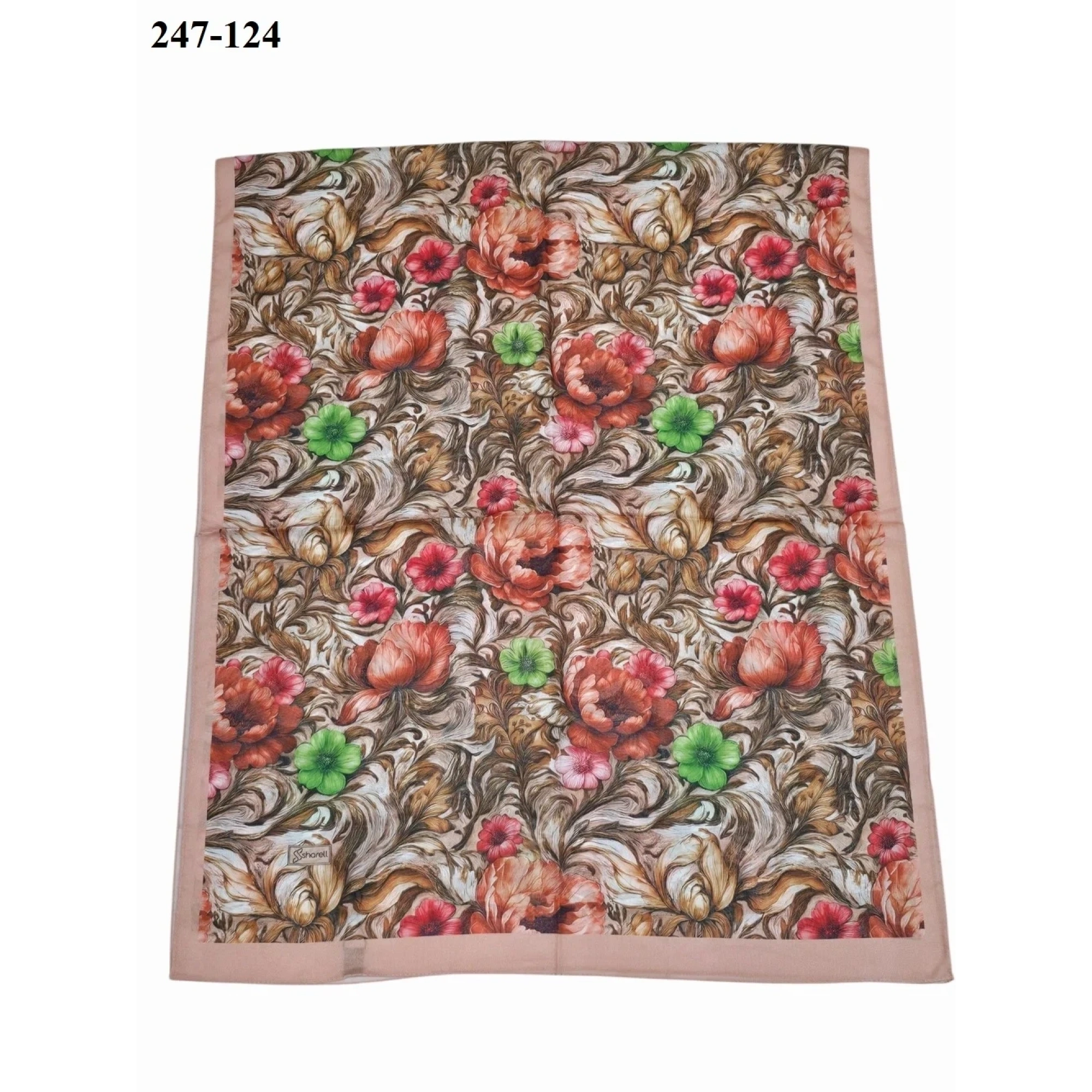 Sharell Fransız İpeği Şal (Pişmiş Ayva) 247-124