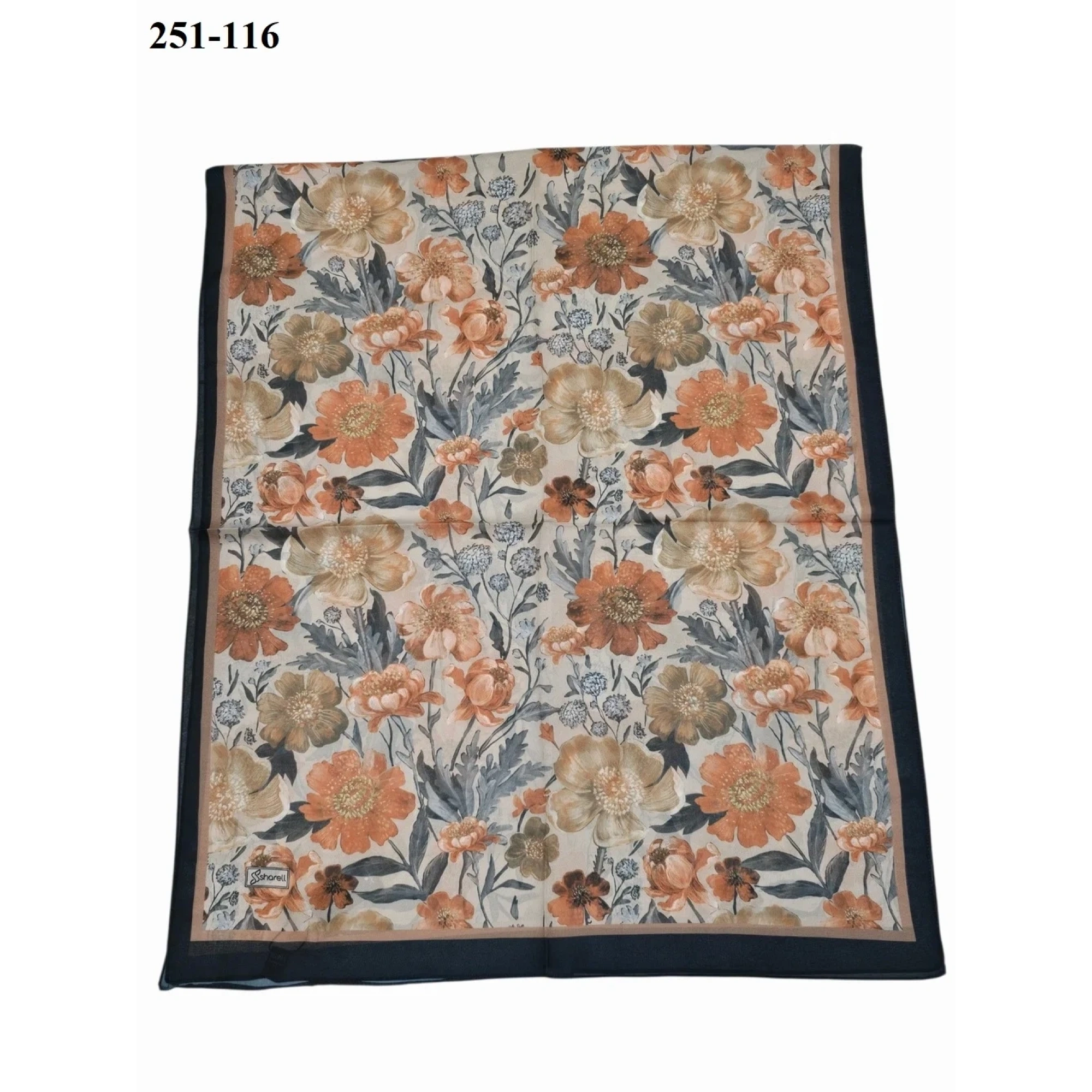Sharell Fransız İpeği Şal (Siyah) 251-116