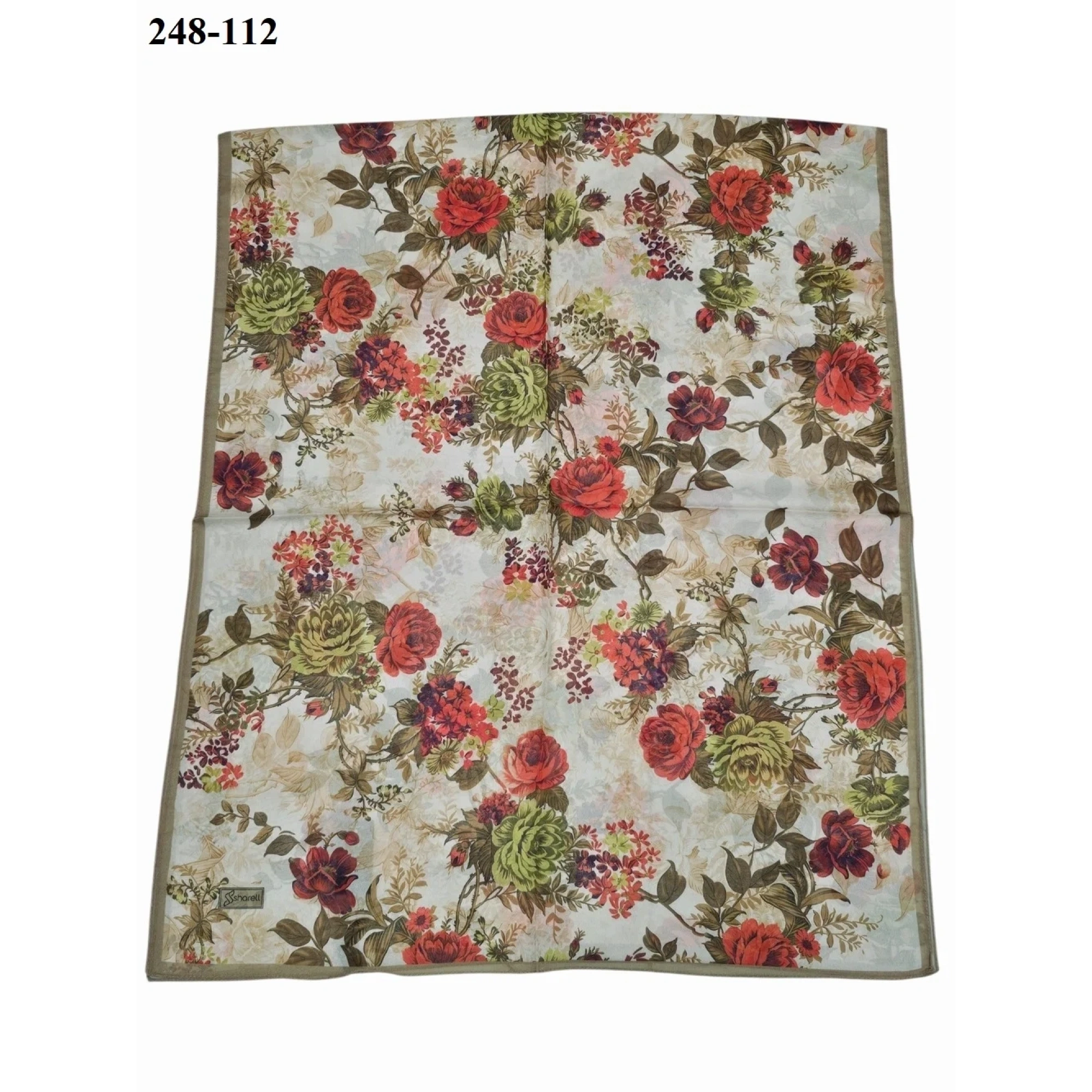 Sharell Fransız İpeği Şal (Yağ Yeşili) 248-112