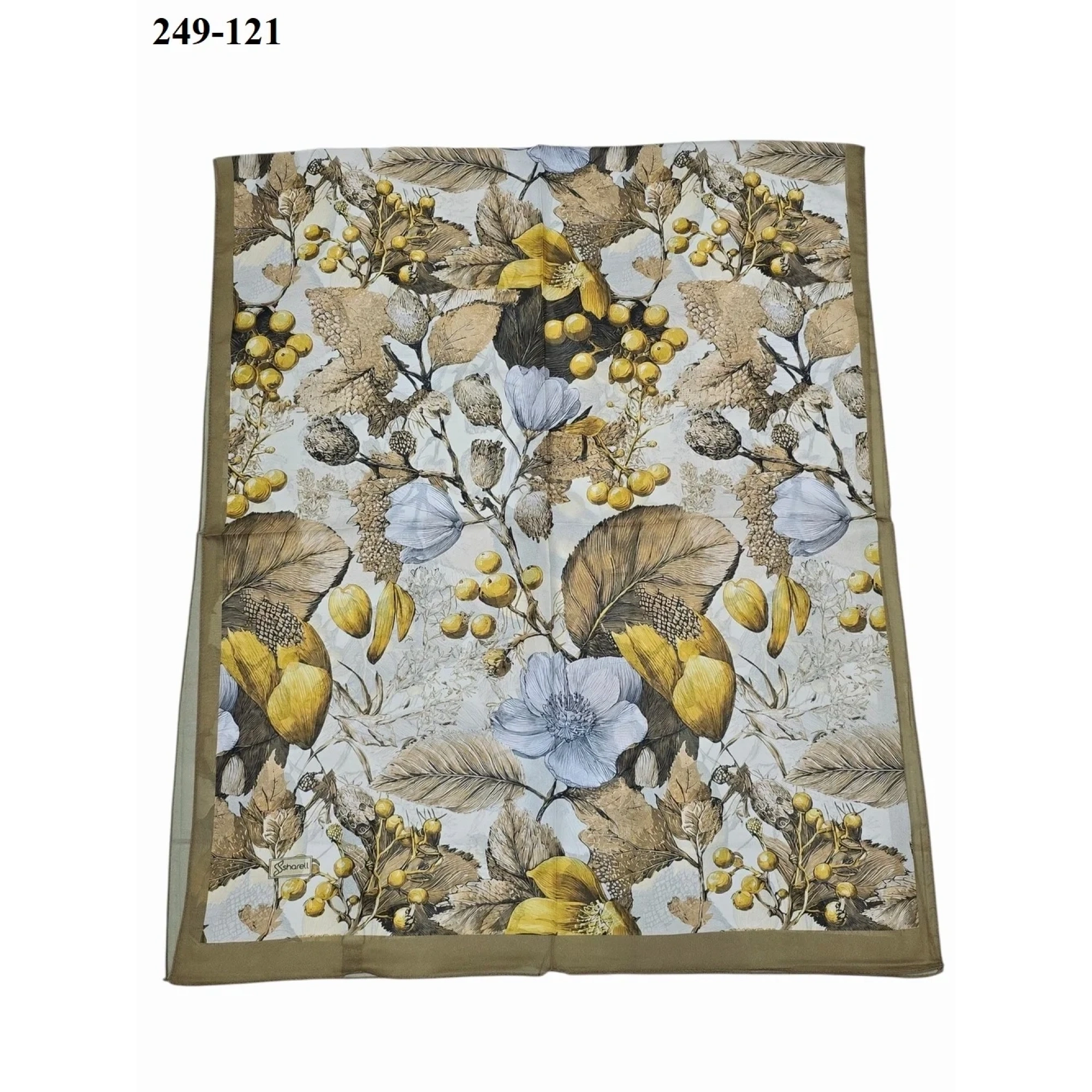 Sharell Fransız İpeği Şal (Yağ Yeşili) 249-121