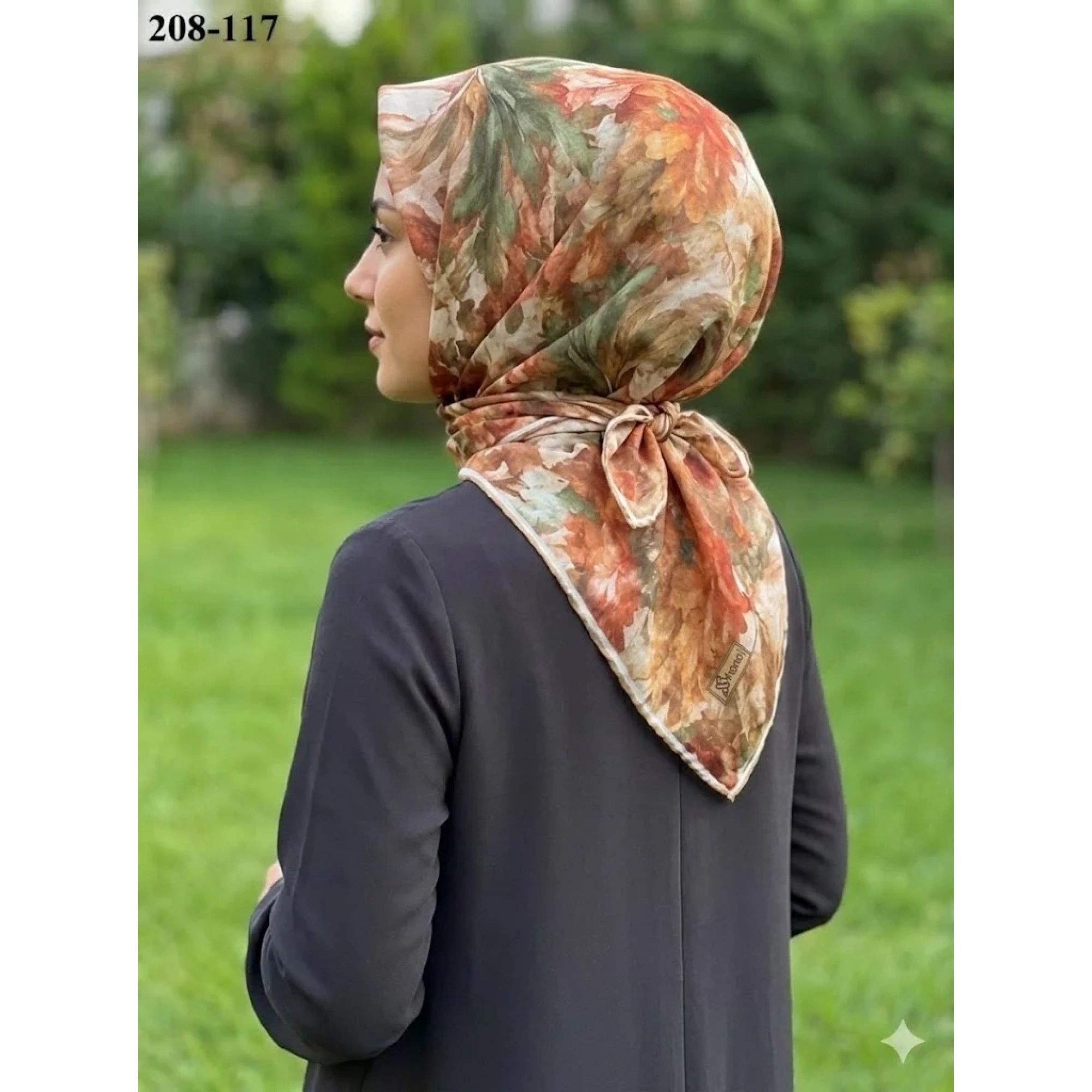 Sharell Desenli Soft Pamuk Eşarp 208-117