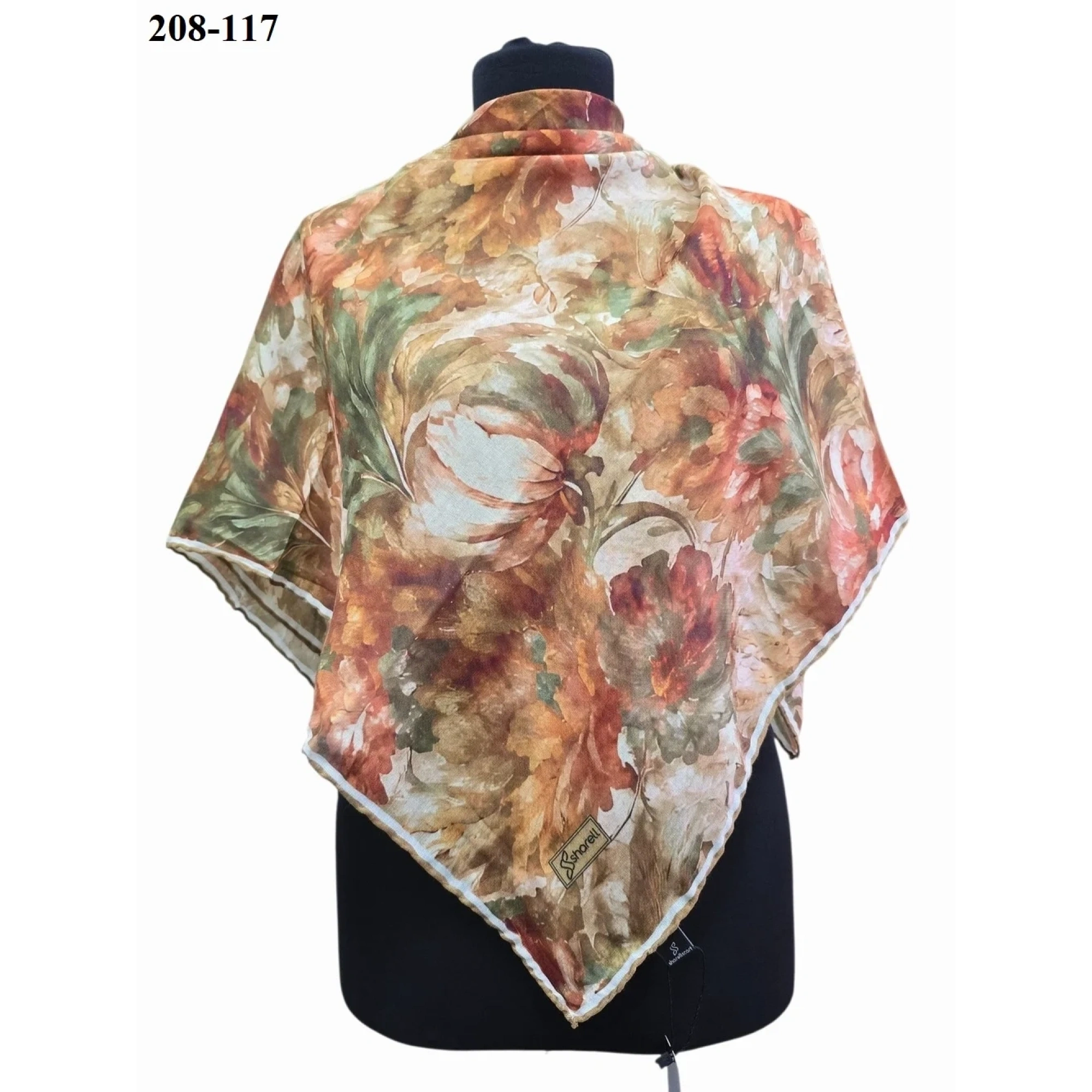 Sharell Desenli Soft Pamuk Eşarp 208-117