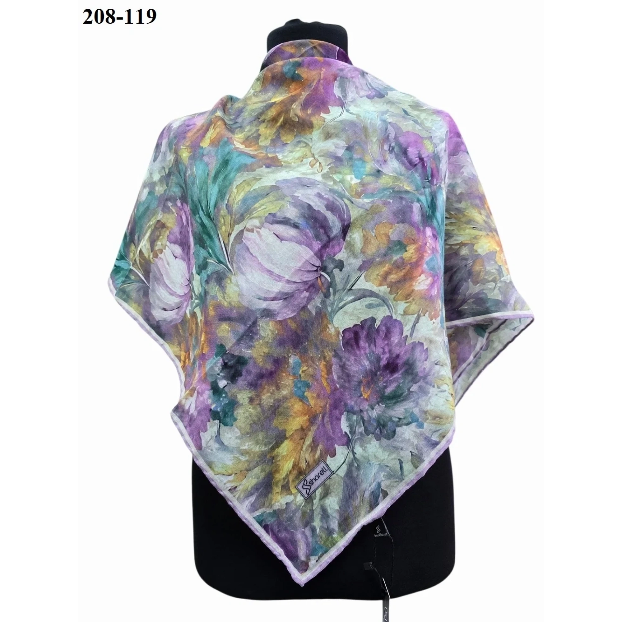 Sharell Desenli Soft Pamuk Eşarp 208-119
