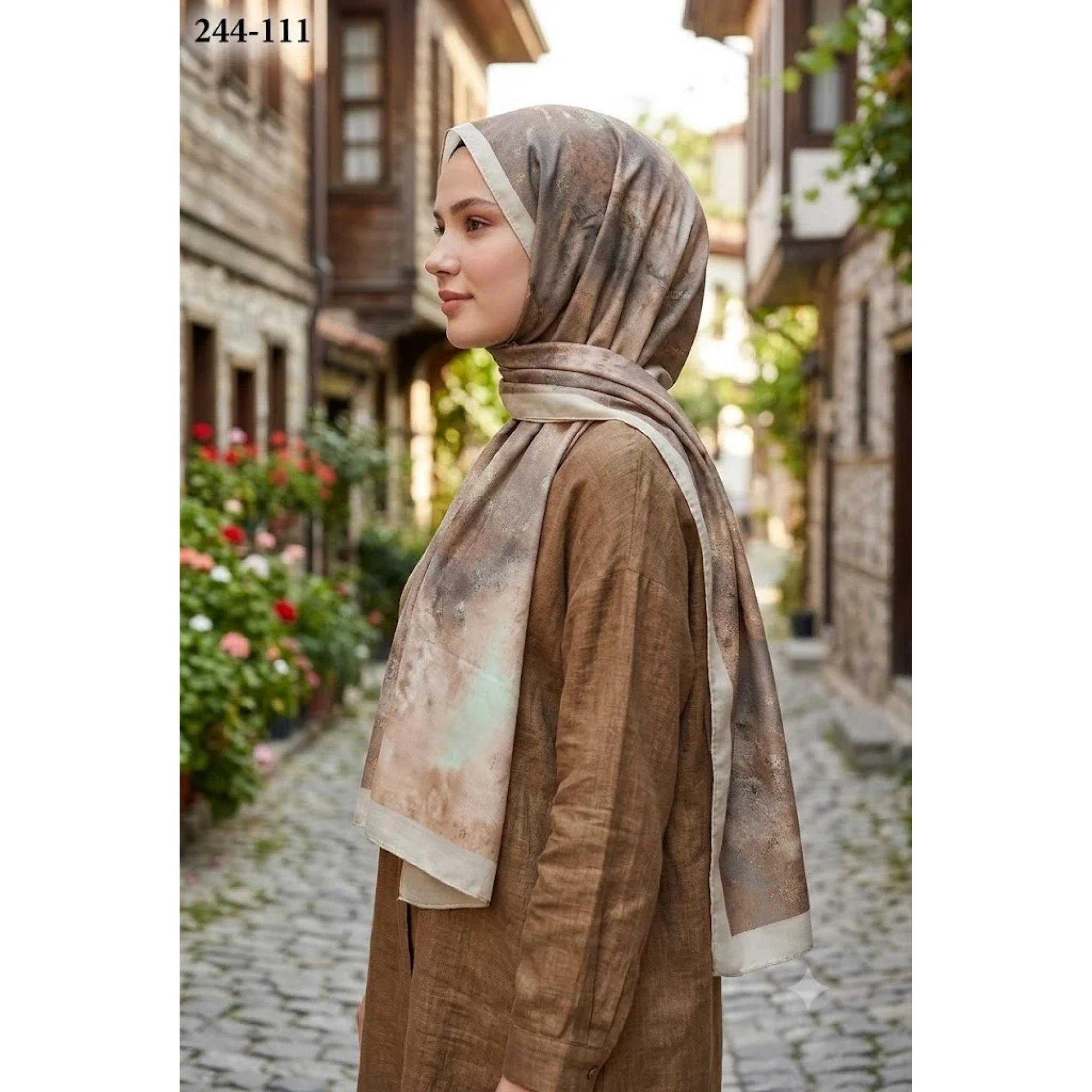 Sharell Soft Pamuk Şal (Bej Serisi) 244-111