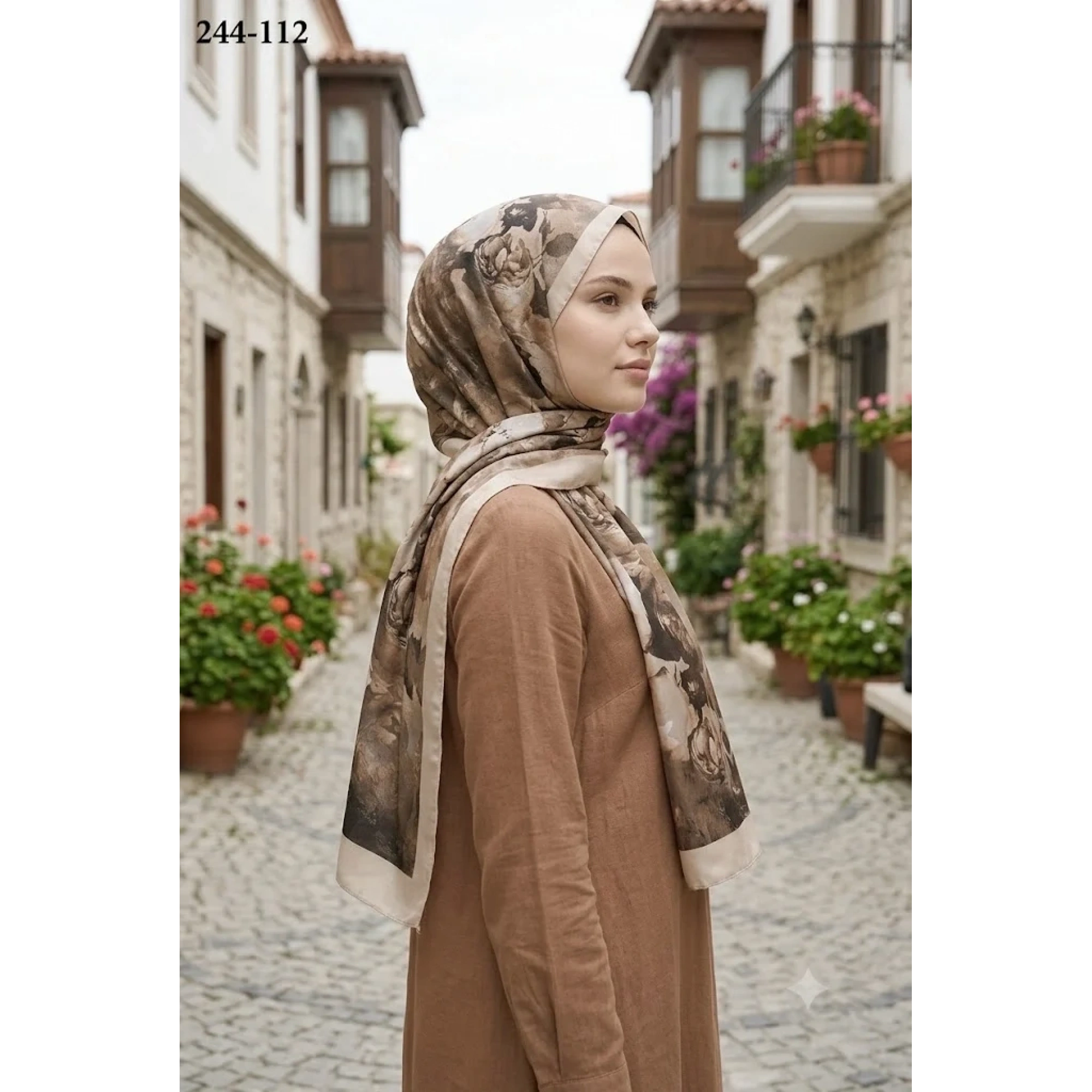 Sharell Soft Pamuk Şal (Bej Serisi) 244-112