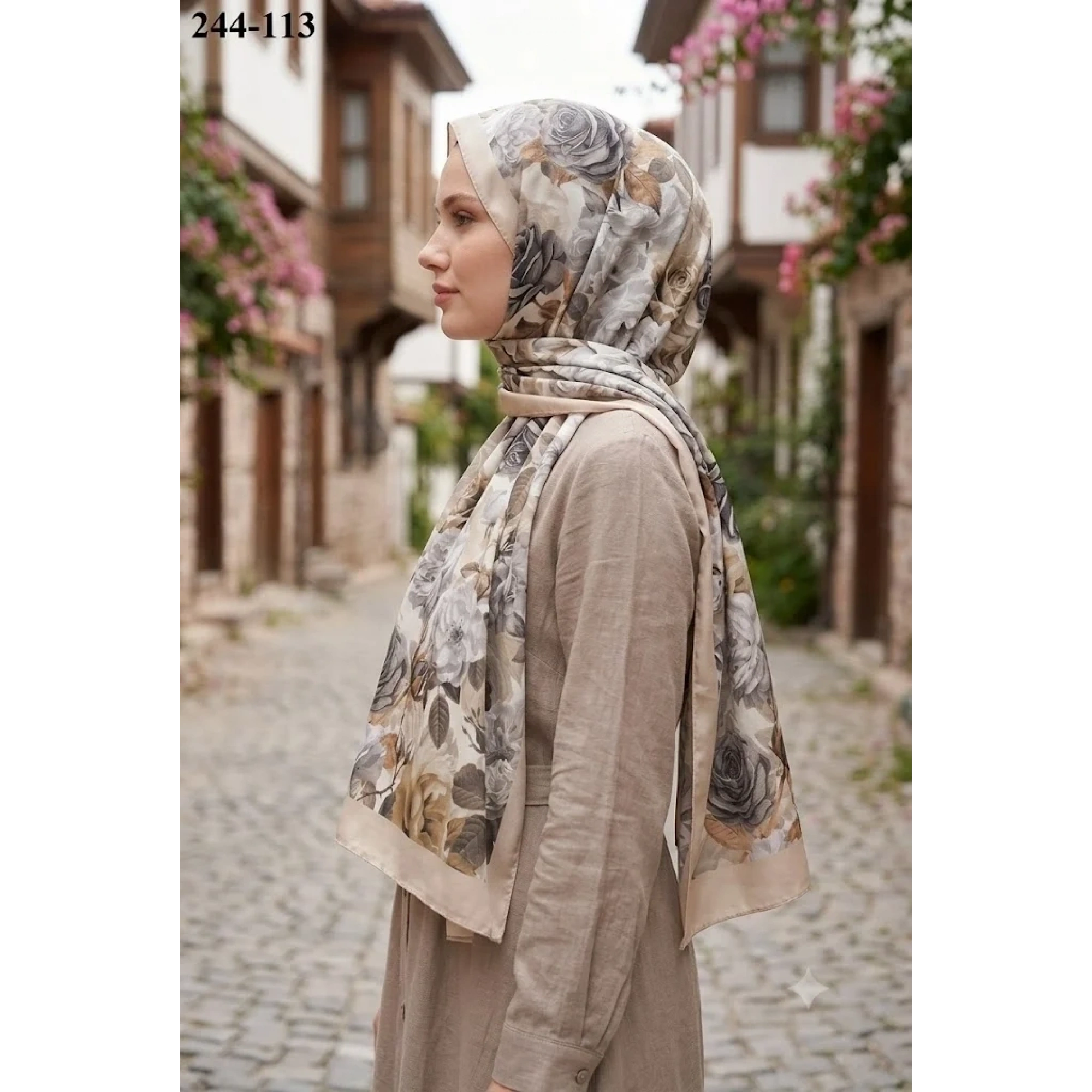 Sharell Soft Pamuk Şal (Bej Serisi) 244-113