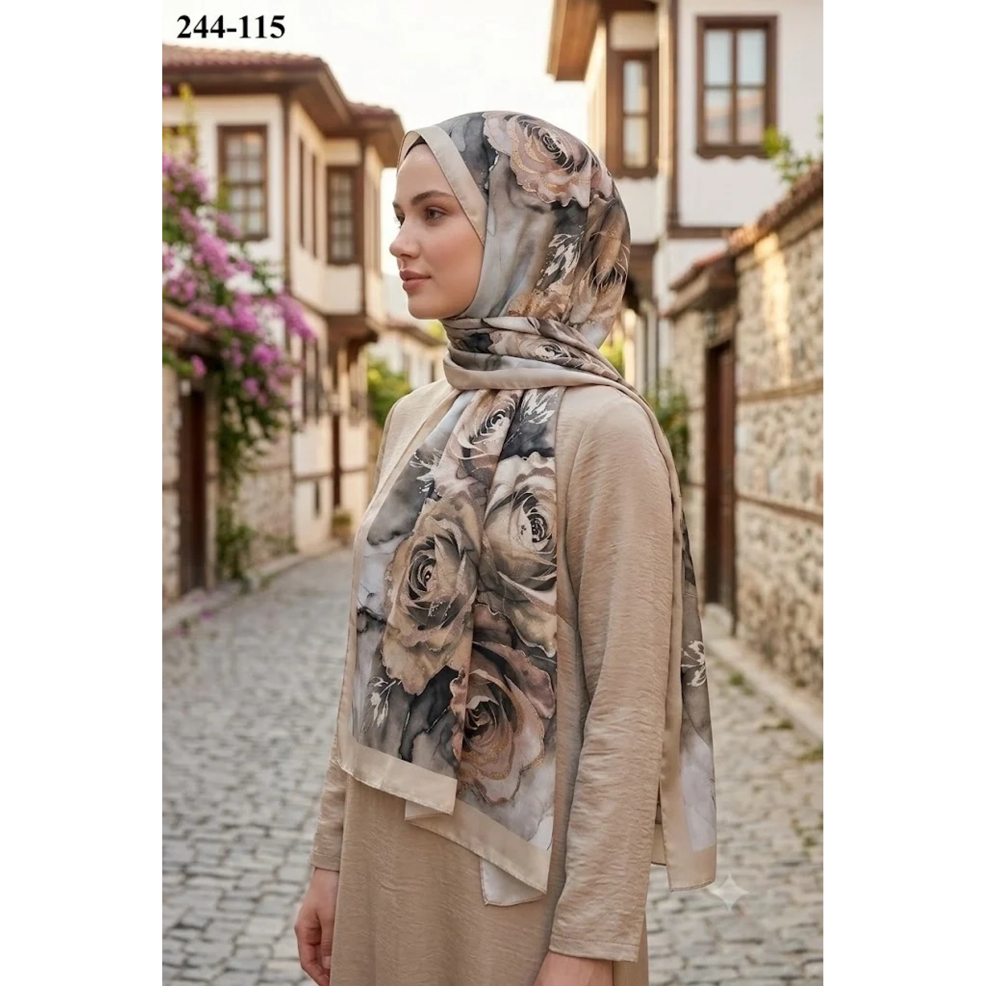 Sharell Soft Pamuk Şal (Bej Serisi) 244-115