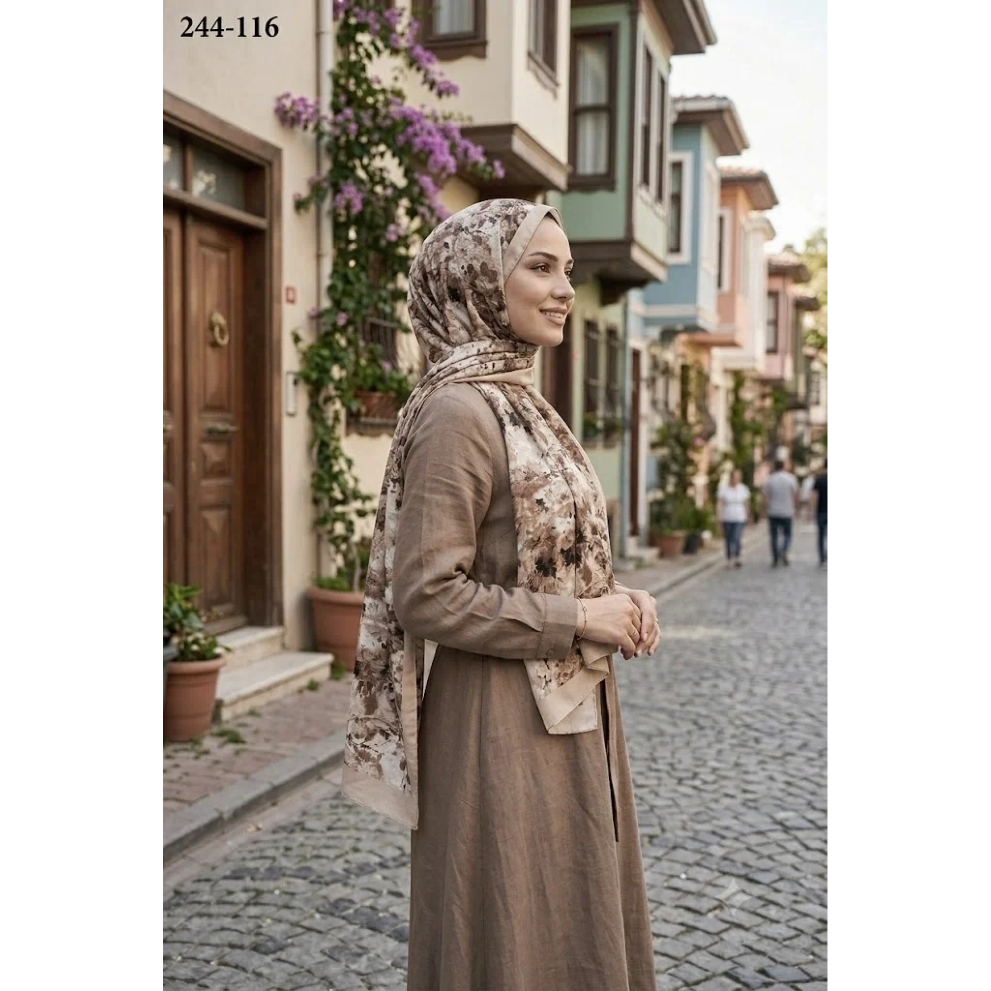 Sharell Soft Pamuk Şal (Bej Serisi) 244-116