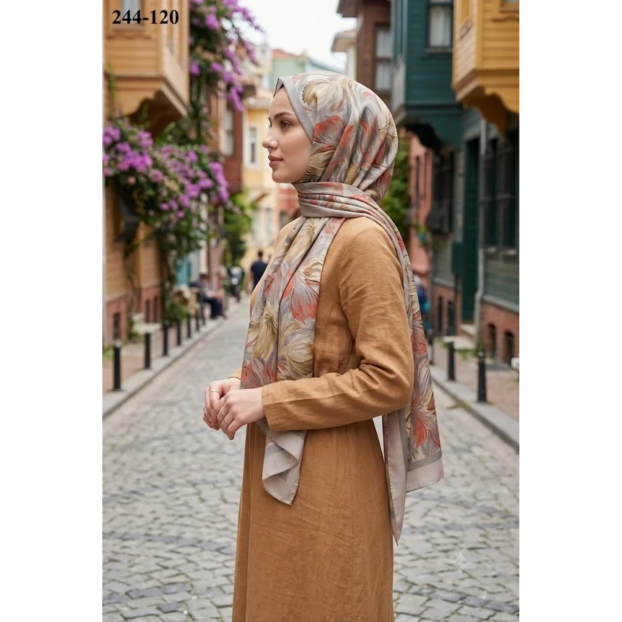 Sharell Soft Pamuk Şal (Bej Serisi) 244-120