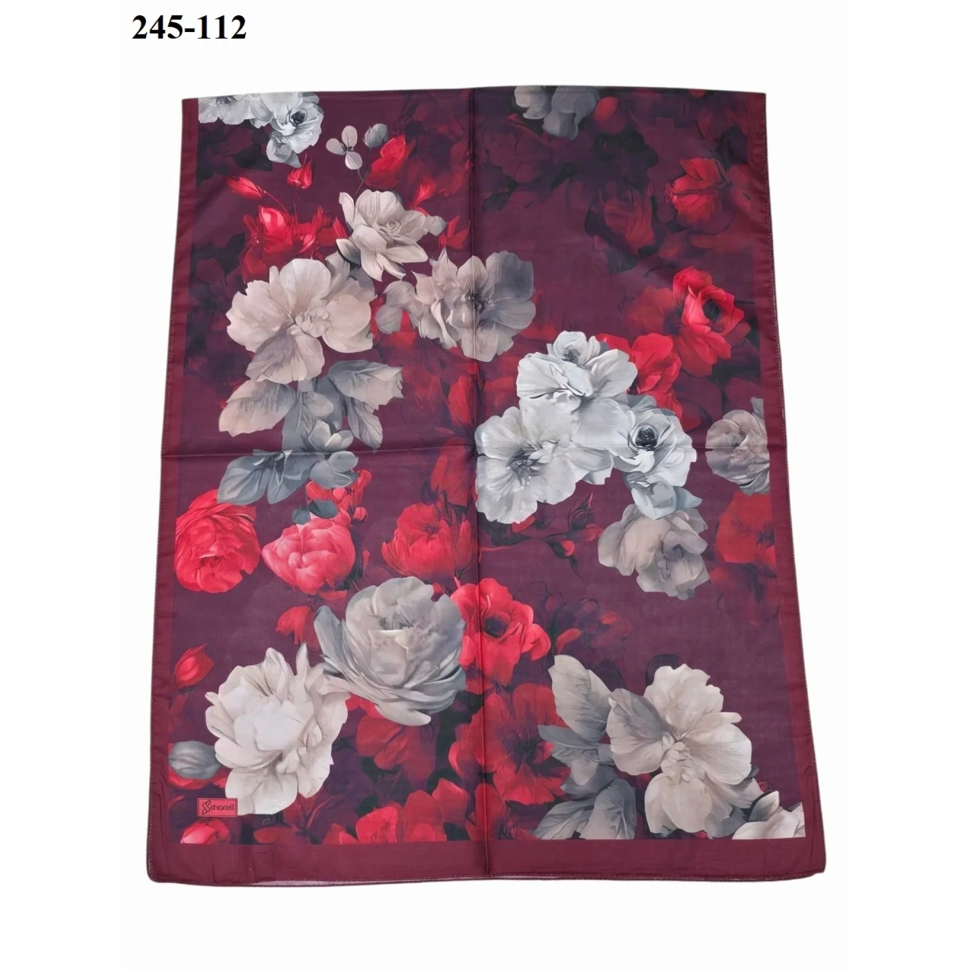 Sharell Soft Pamuk Şal (Bordo Serisi) 245-112