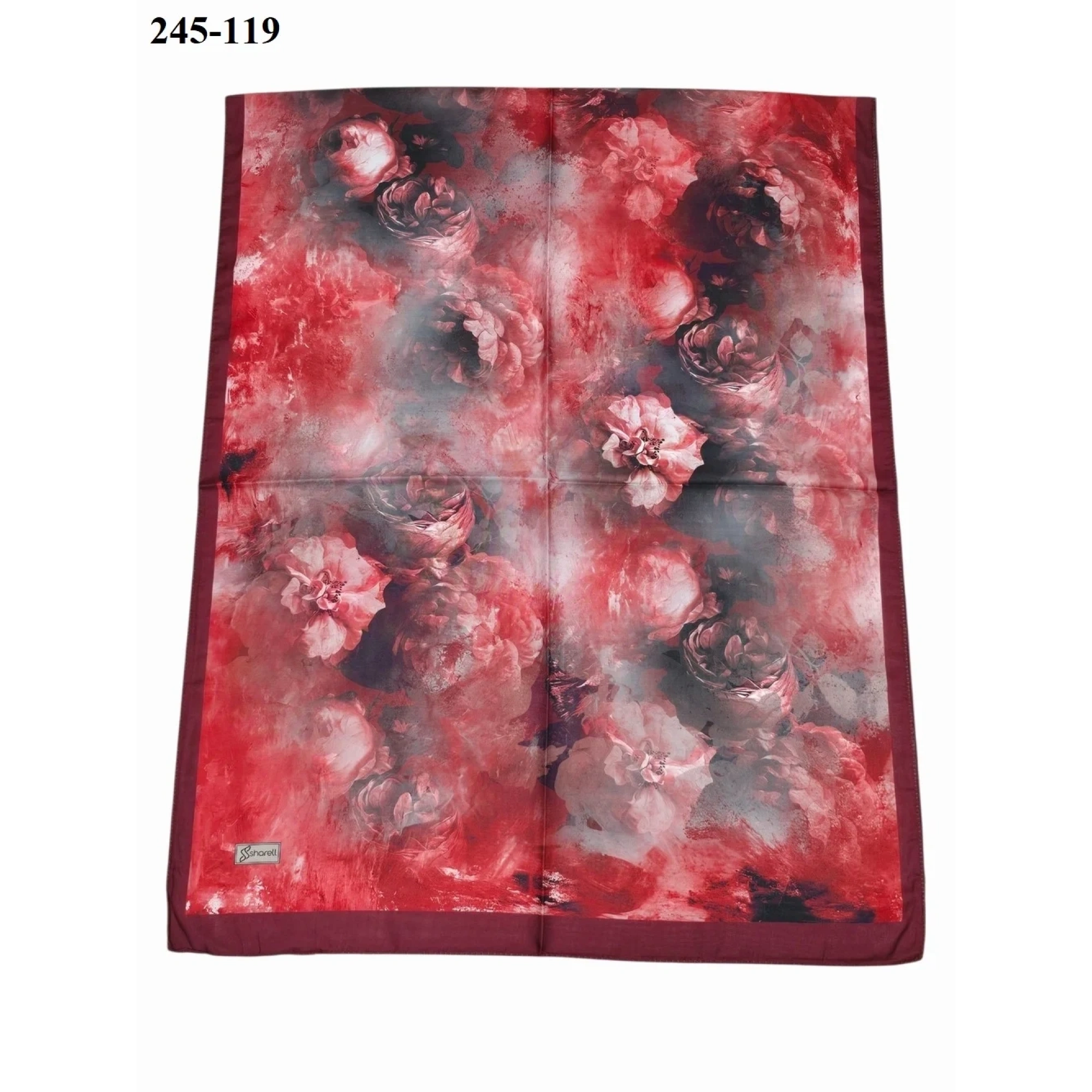 Sharell Soft Pamuk Şal (Bordo Serisi) 245-119