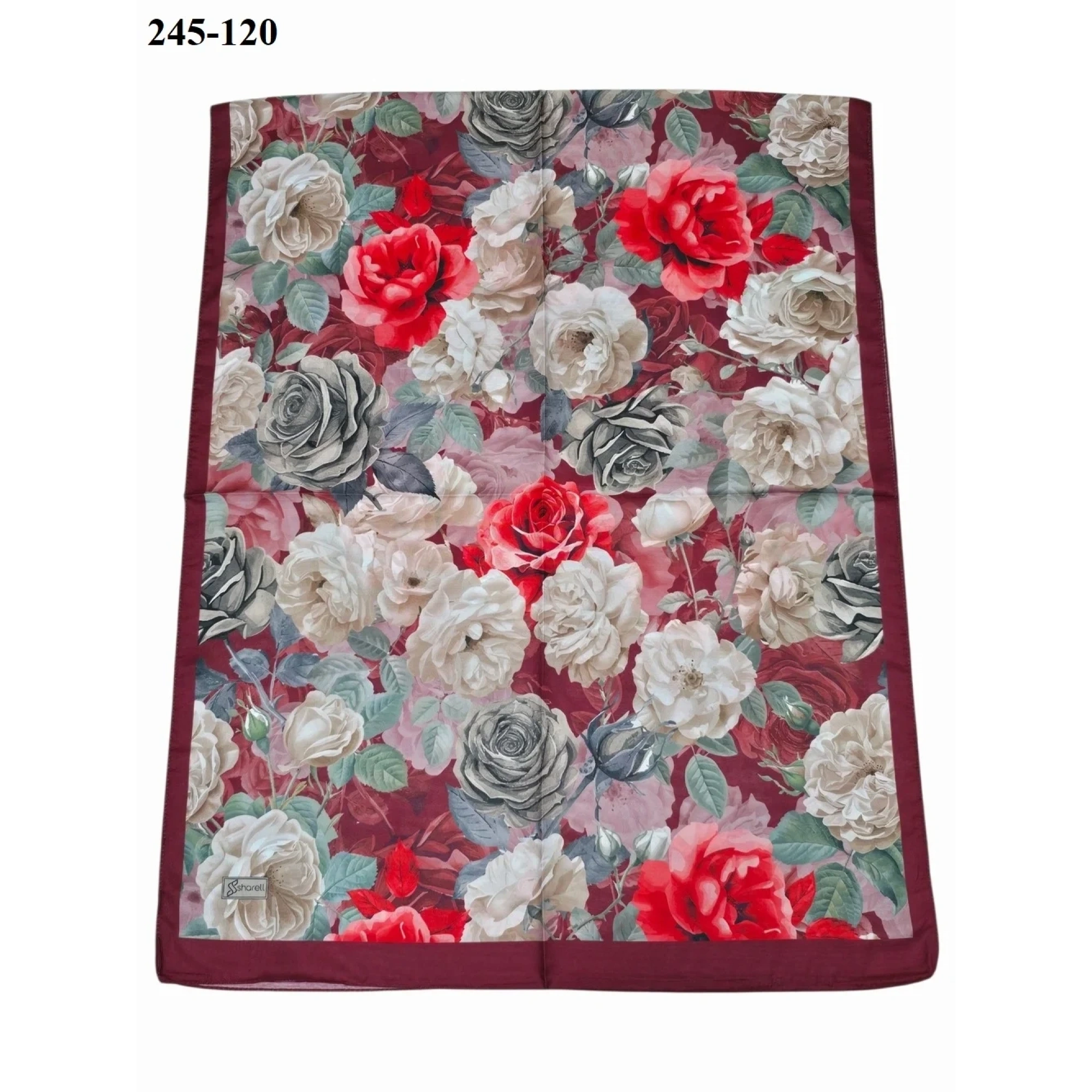 Sharell Soft Pamuk Şal (Bordo Serisi) 245-120