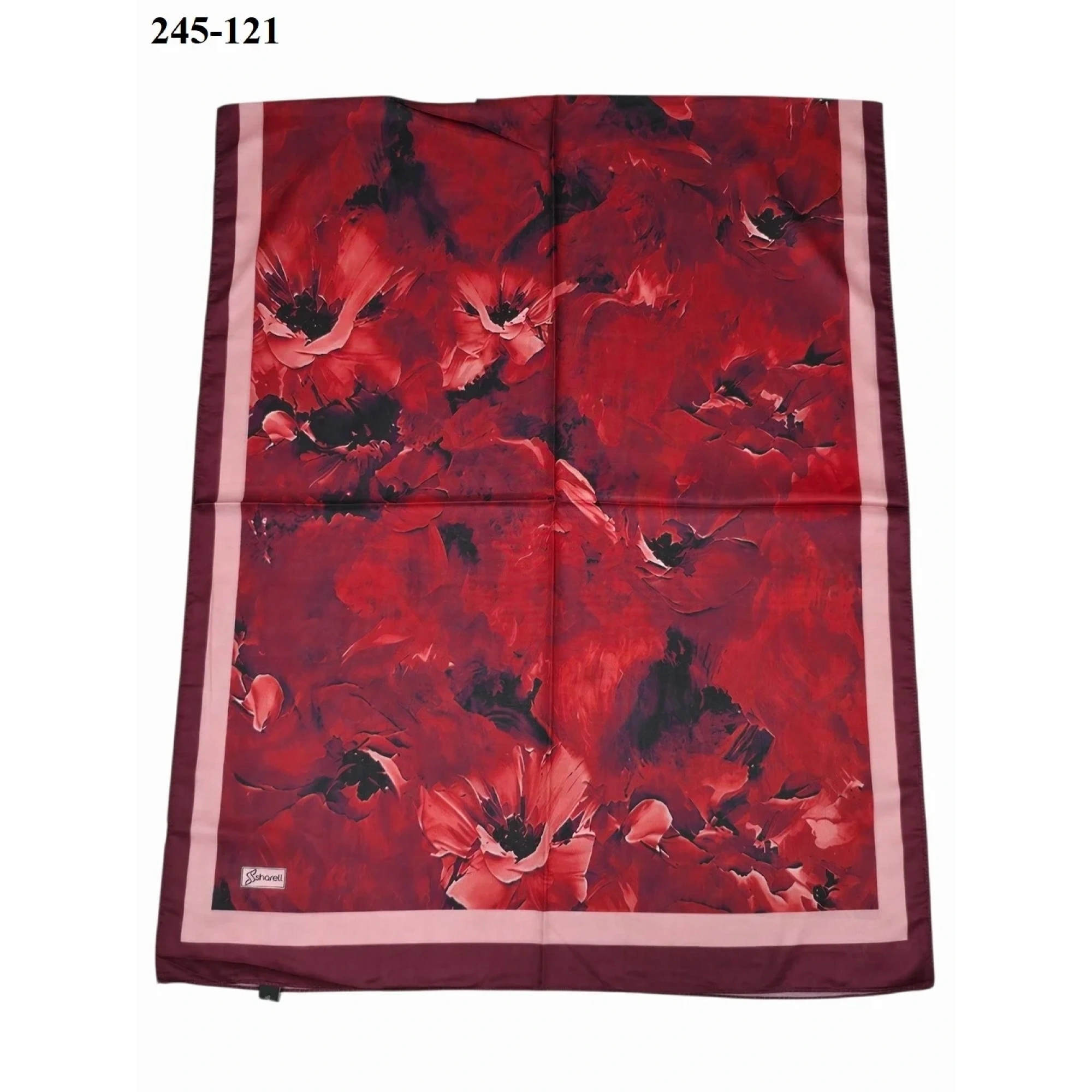 Sharell Soft Pamuk Şal (Bordo Serisi) 245-121