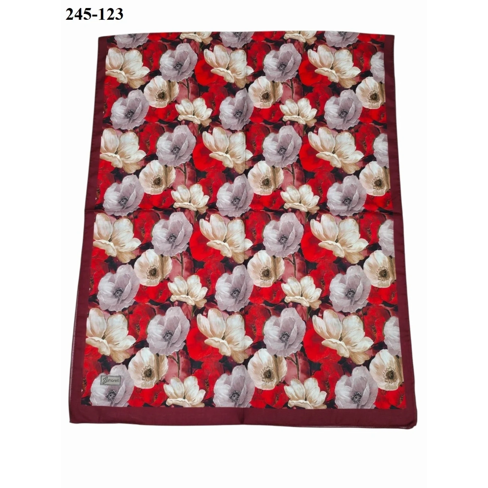 Sharell Soft Pamuk Şal (Bordo Serisi) 245-123