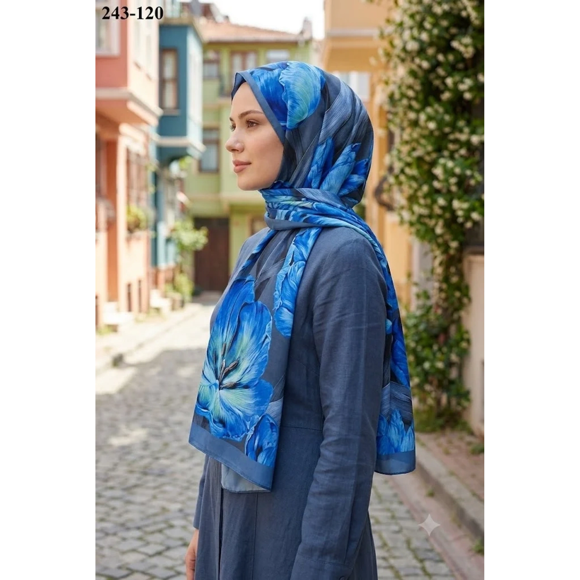 Sharell Soft Pamuk Şal (Gri) 243-120