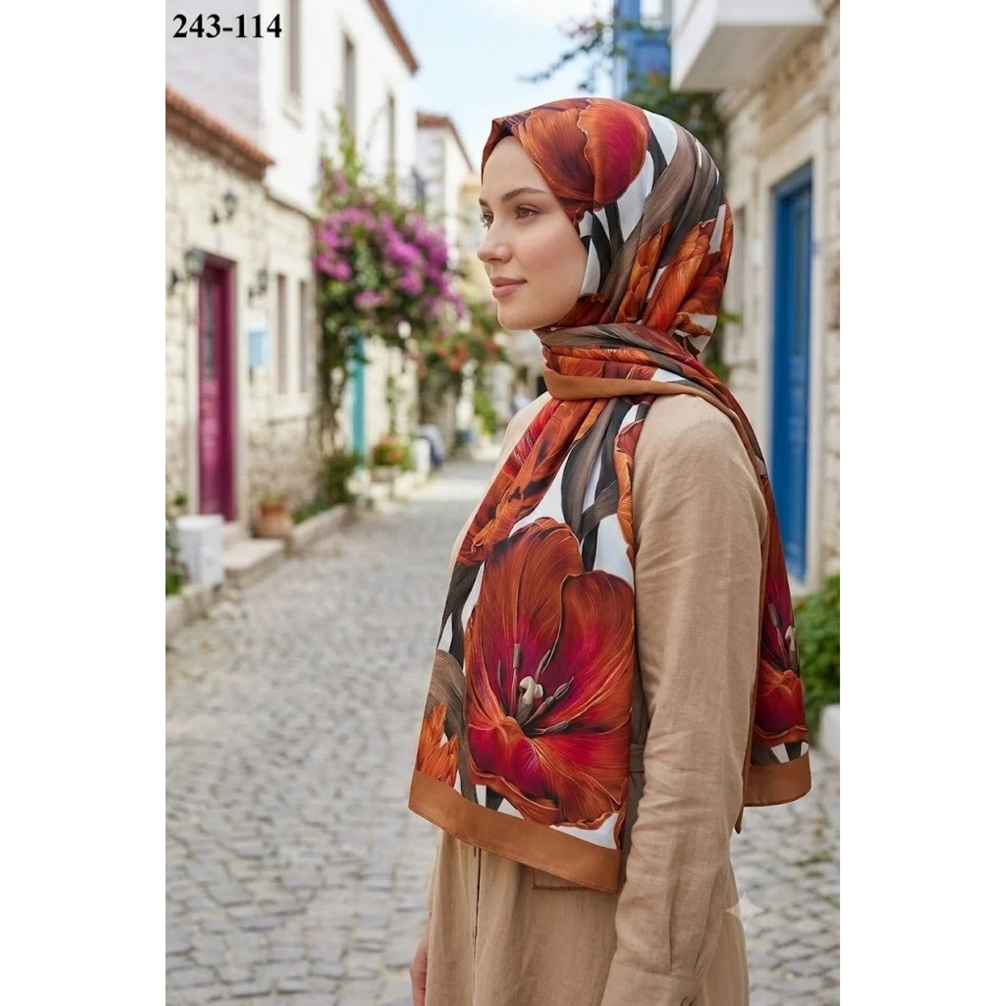 Sharell Soft Pamuk Şal (Hardal) 243-114