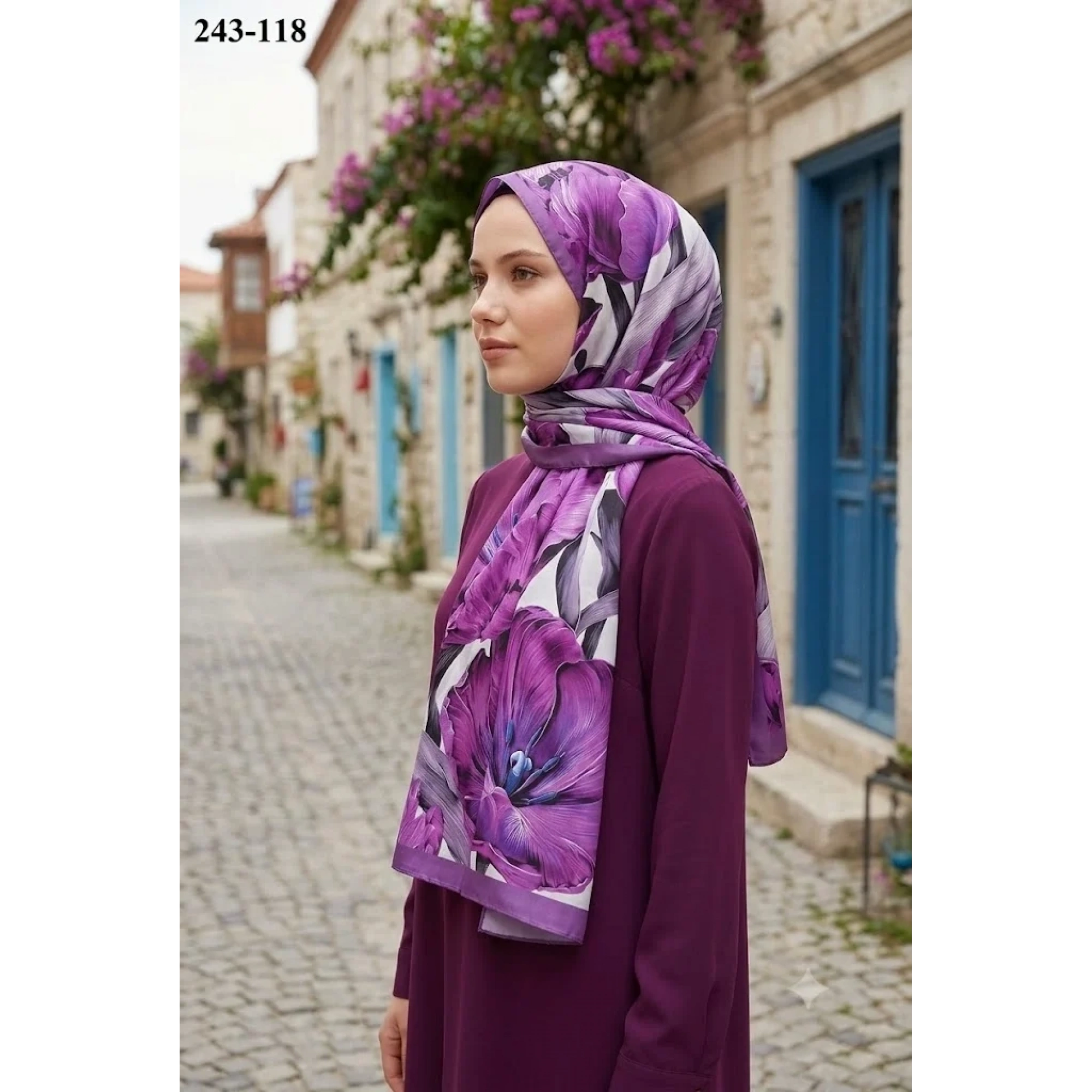 Sharell Soft Pamuk Şal (Leylak) 243-118