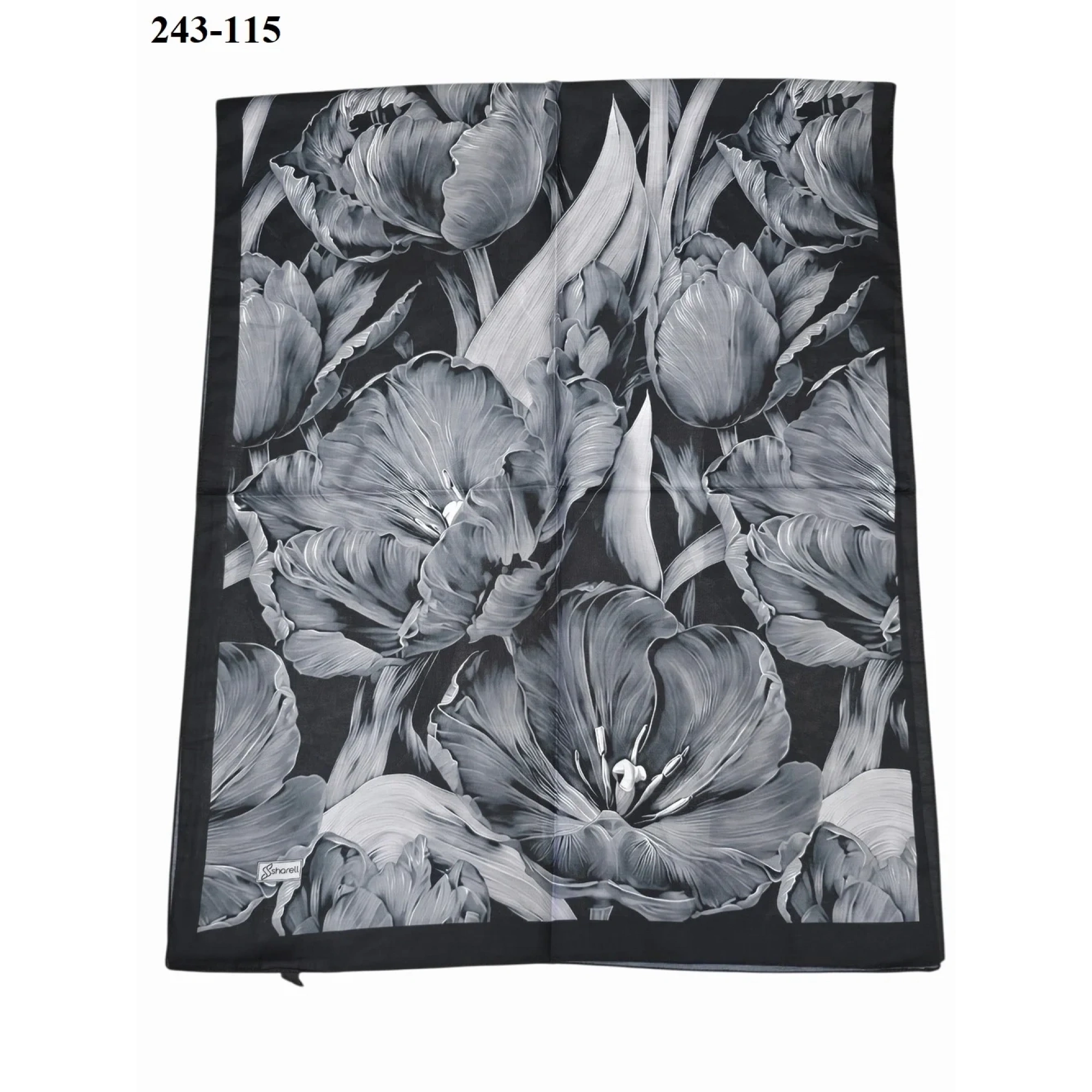 Sharell Soft Pamuk Şal (Siyah) 243-115
