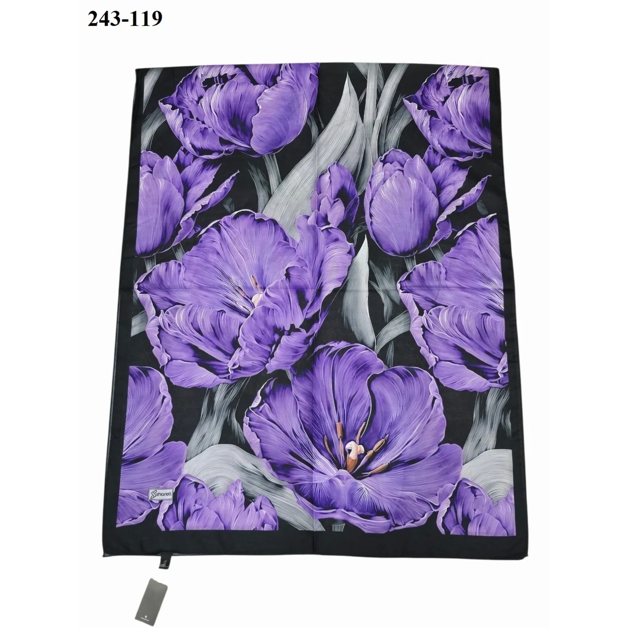 Sharell Soft Pamuk Şal (Siyah) 243-119