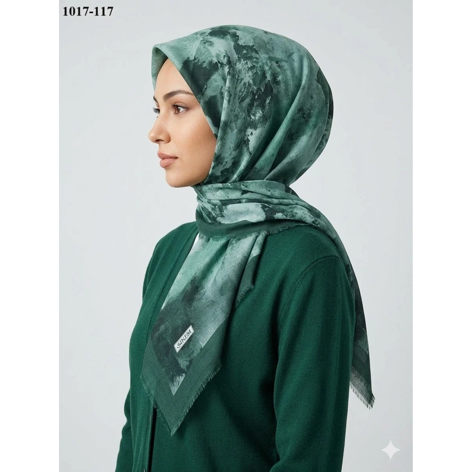 Sinem Desenli Dimi Pamuk Eşarp 1017-117