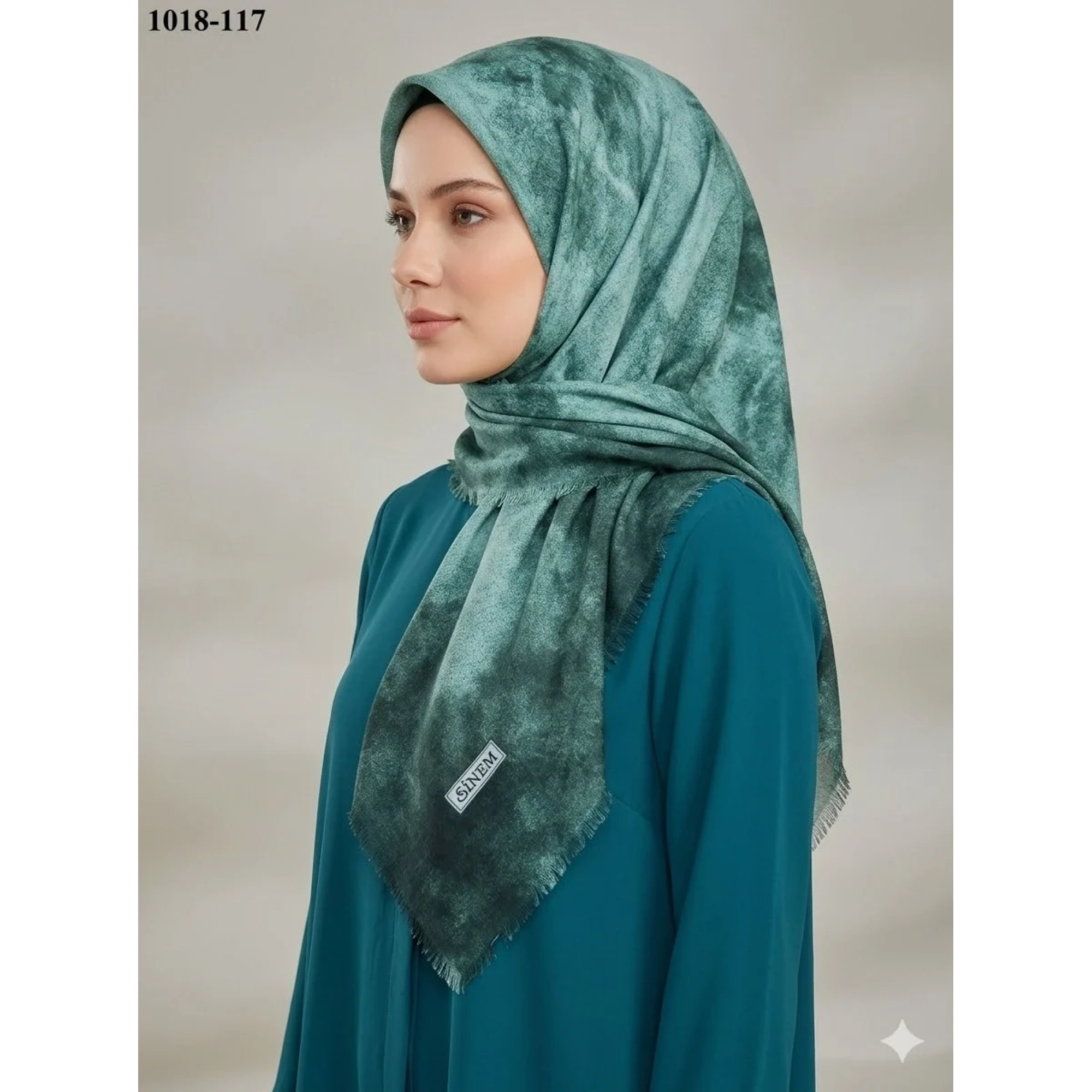 Sinem Desenli Dimi Pamuk Eşarp 1018-117