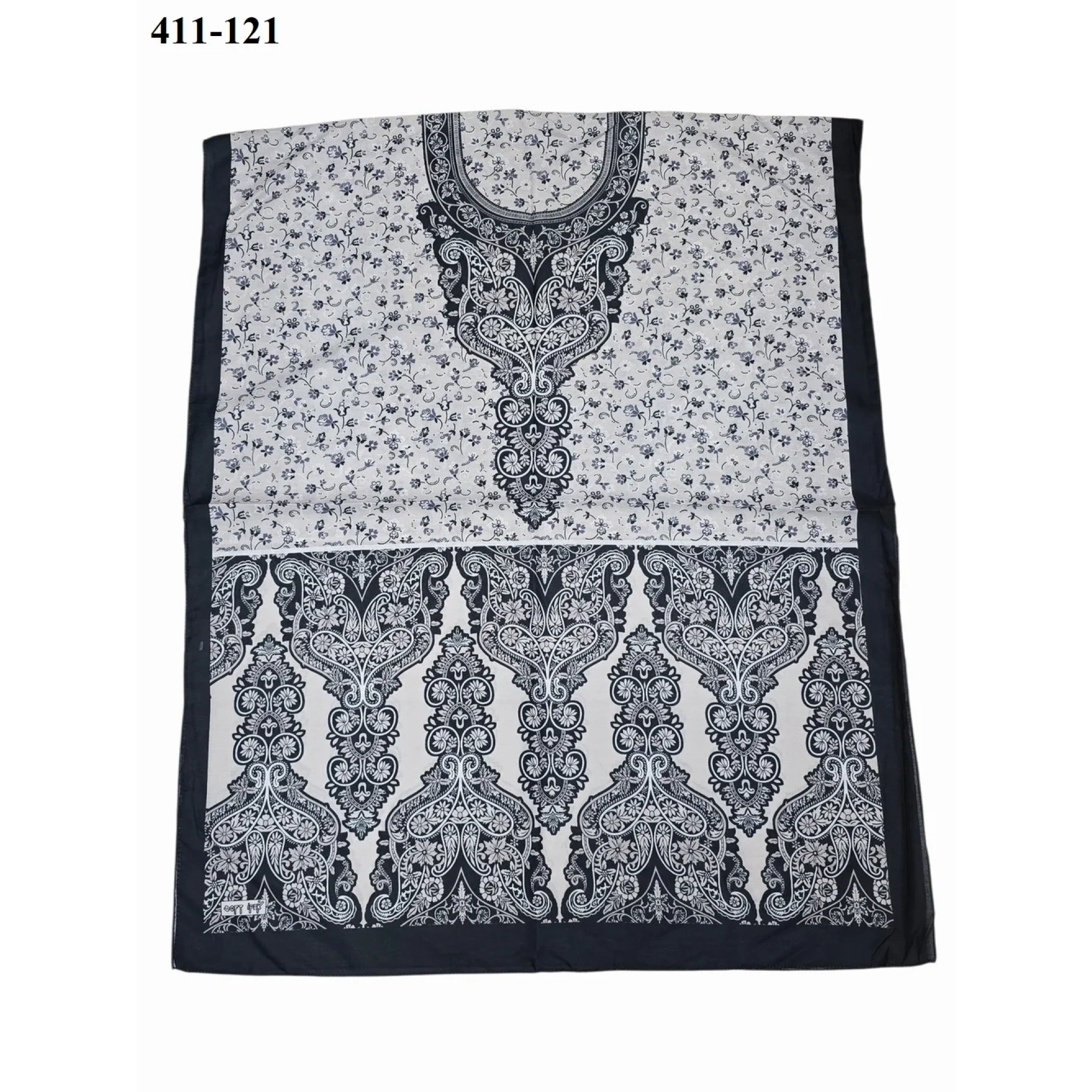 Soft İpek Etnik Desen Soft Şal 411-121