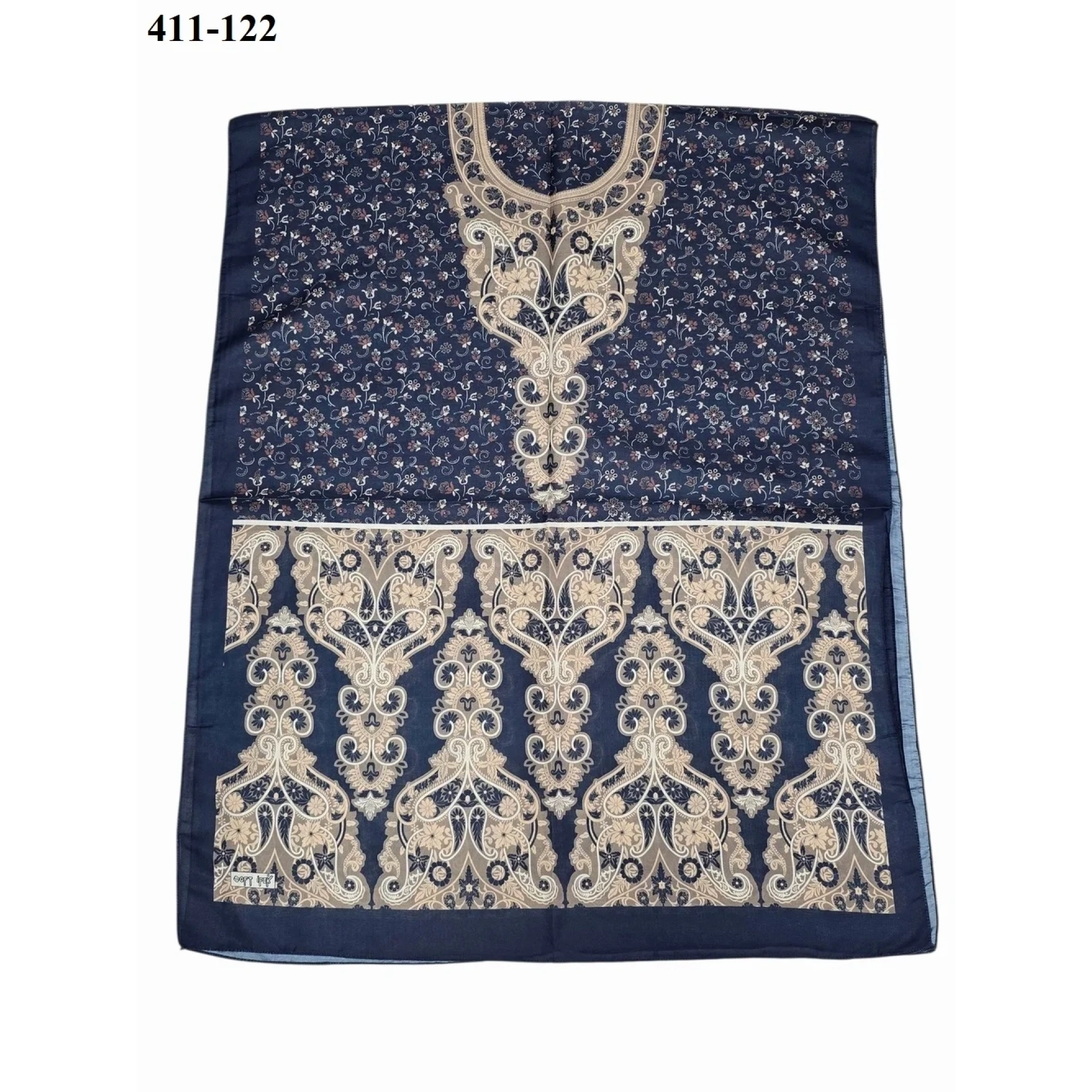 Soft İpek Etnik Desen Soft Şal 411-122
