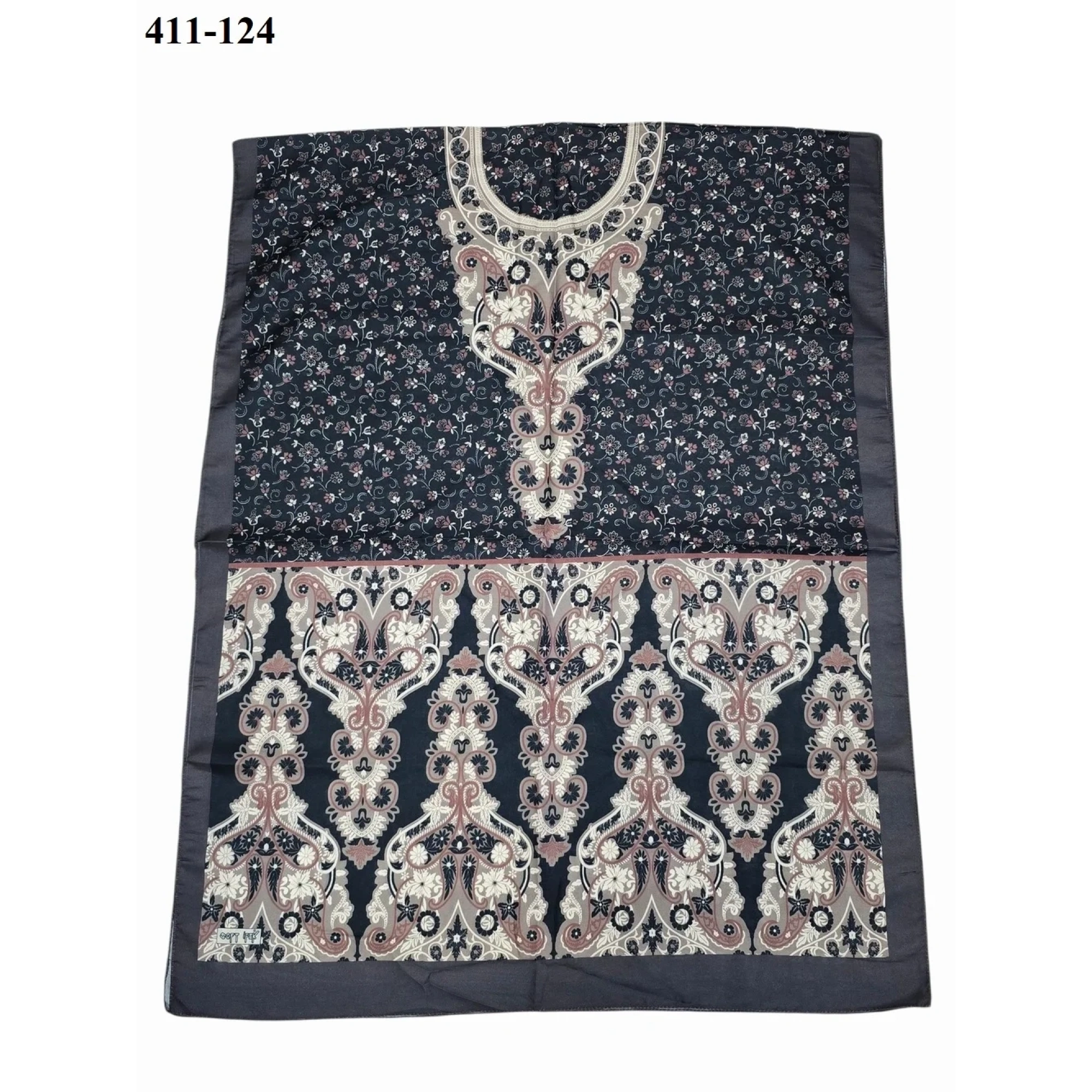 Soft İpek Etnik Desen Soft Şal 411-124