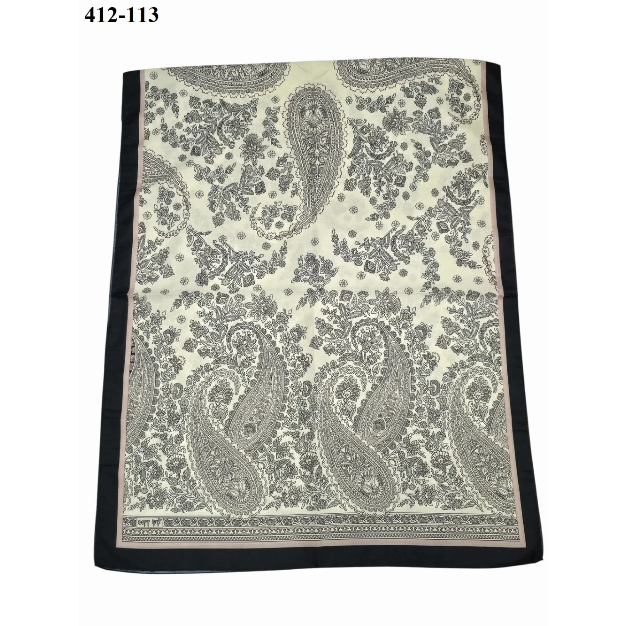 Soft İpek Etnik Desen Soft Şal 412-113