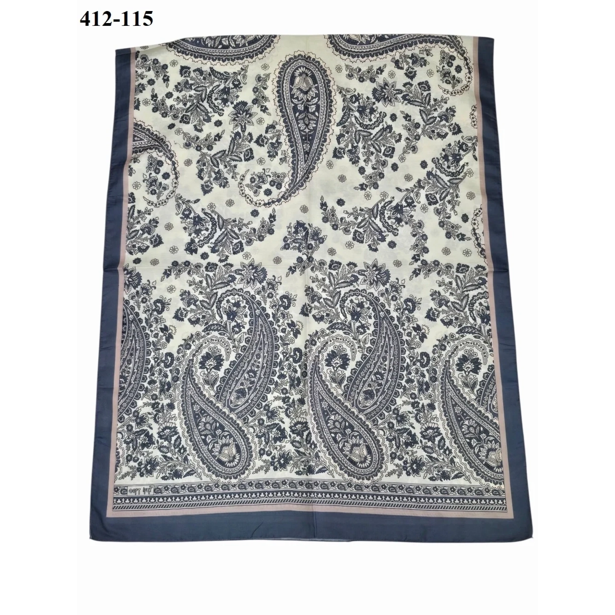 Soft İpek Etnik Desen Soft Şal 412-115