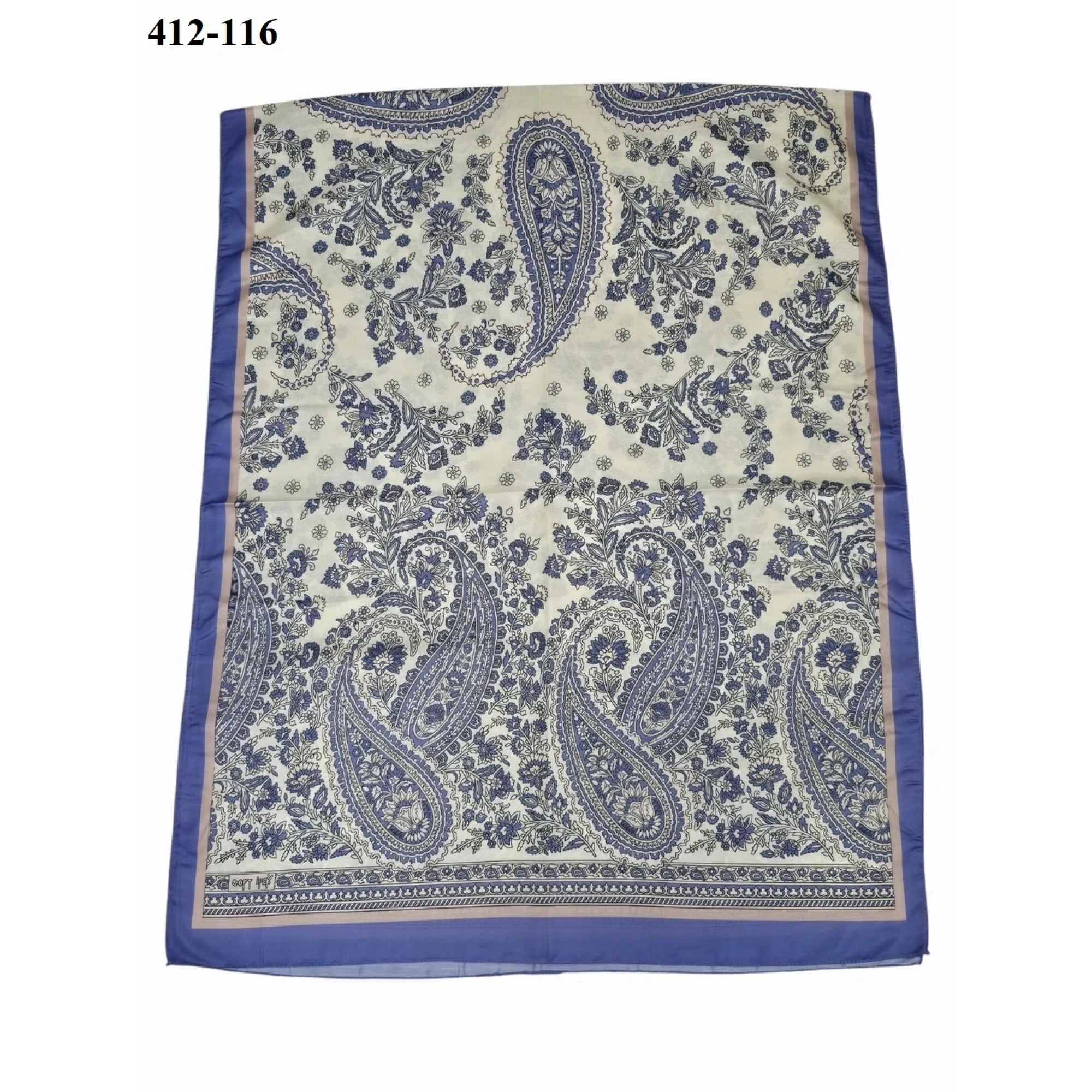 Soft İpek Etnik Desen Soft Şal 412-116