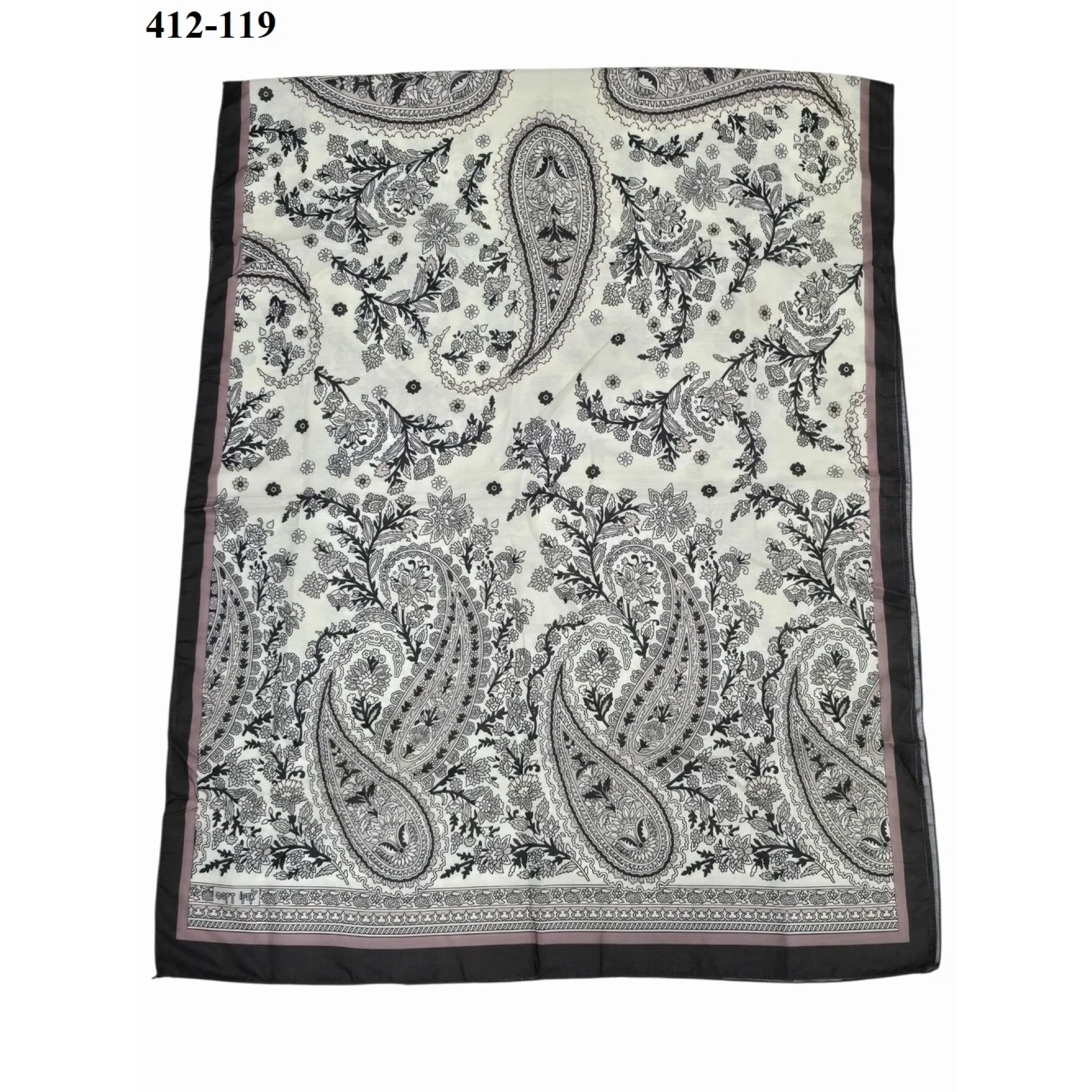 Soft İpek Etnik Desen Soft Şal 412-119