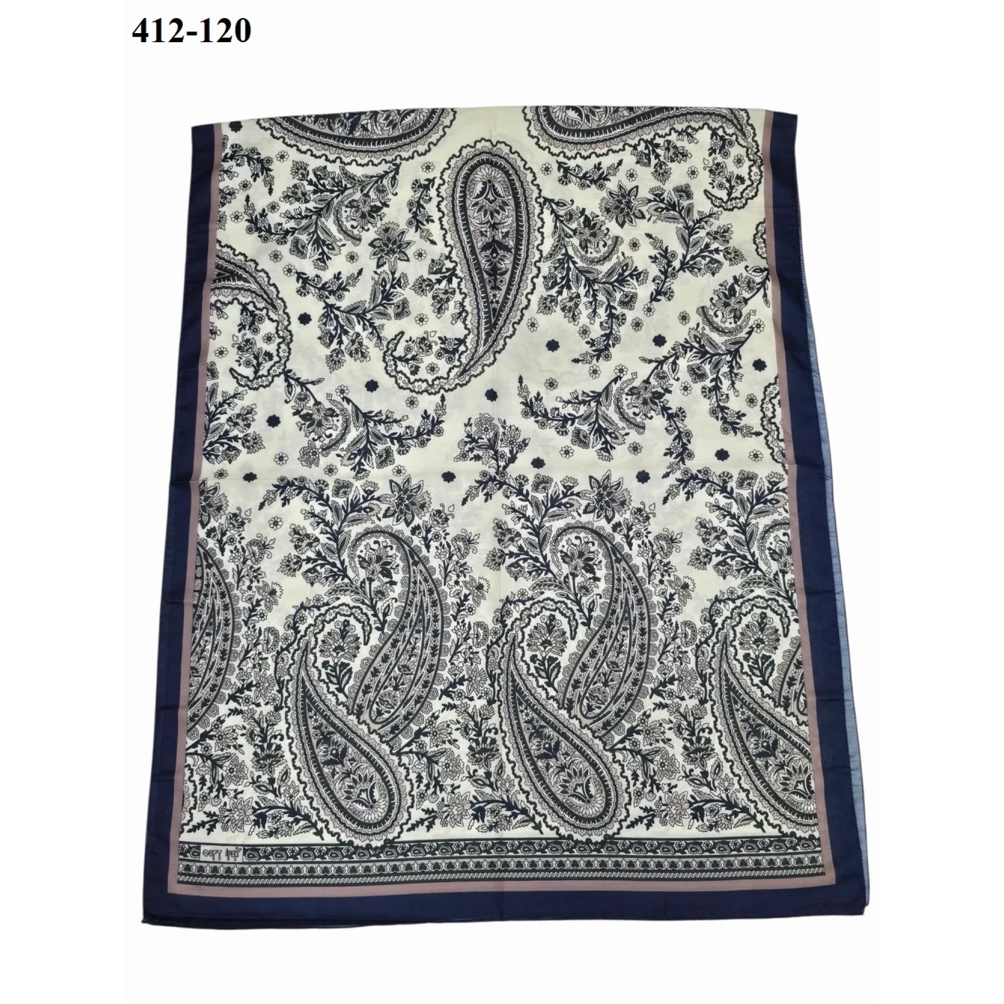 Soft İpek Etnik Desen Soft Şal 412-120