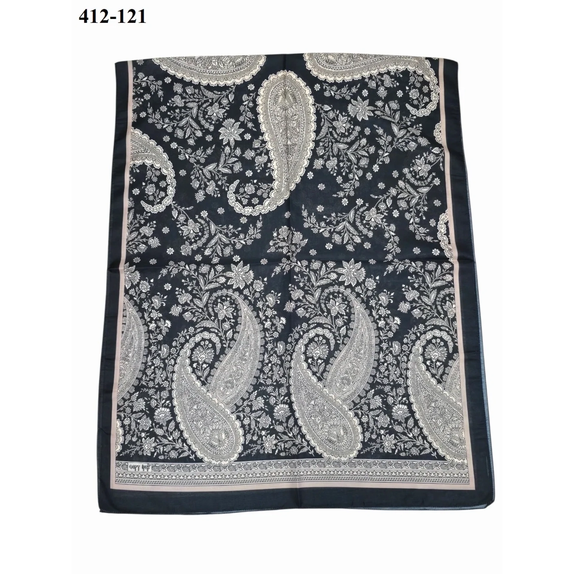 Soft İpek Etnik Desen Soft Şal 412-121
