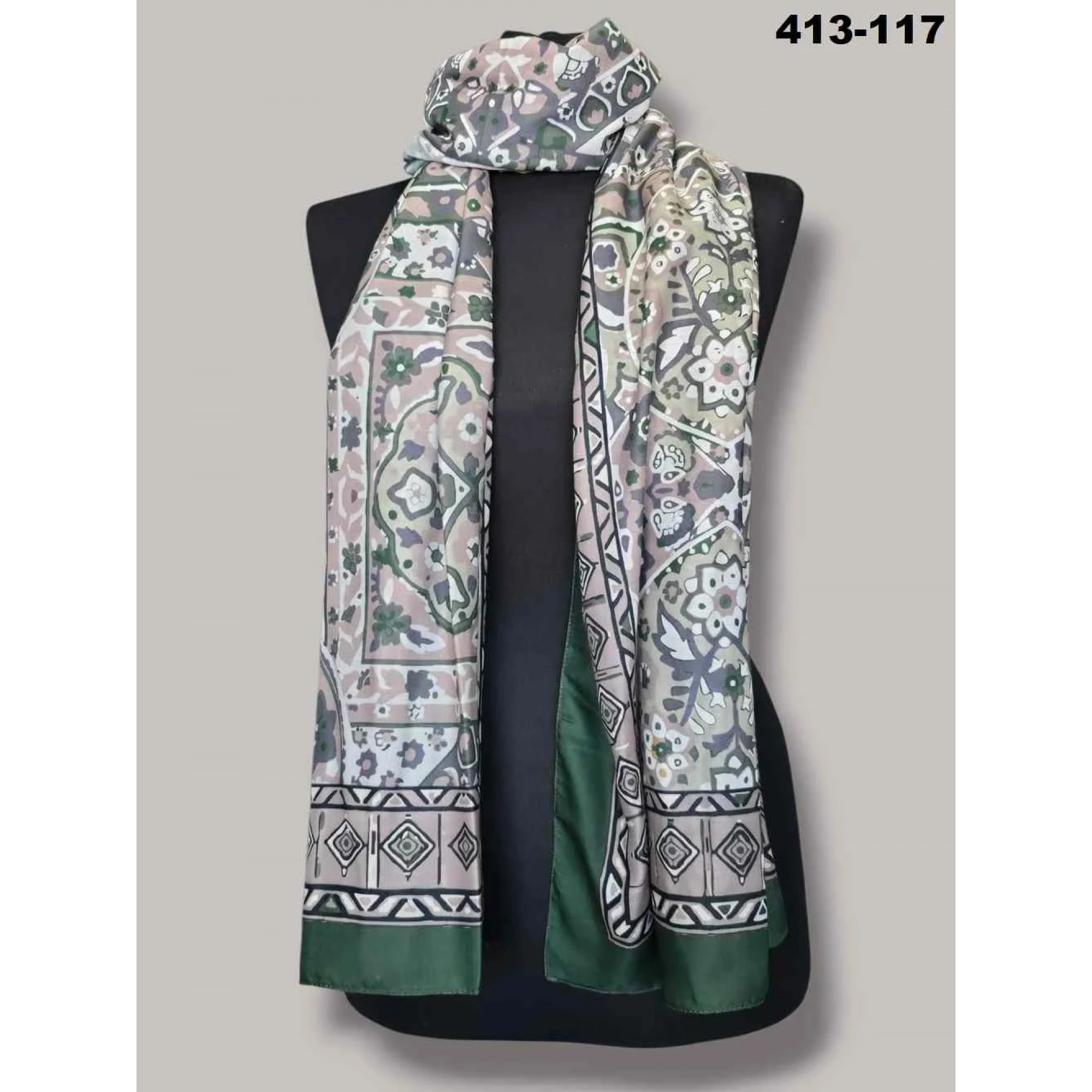 Soft İpek Etnik Desen Soft Şal 413-117