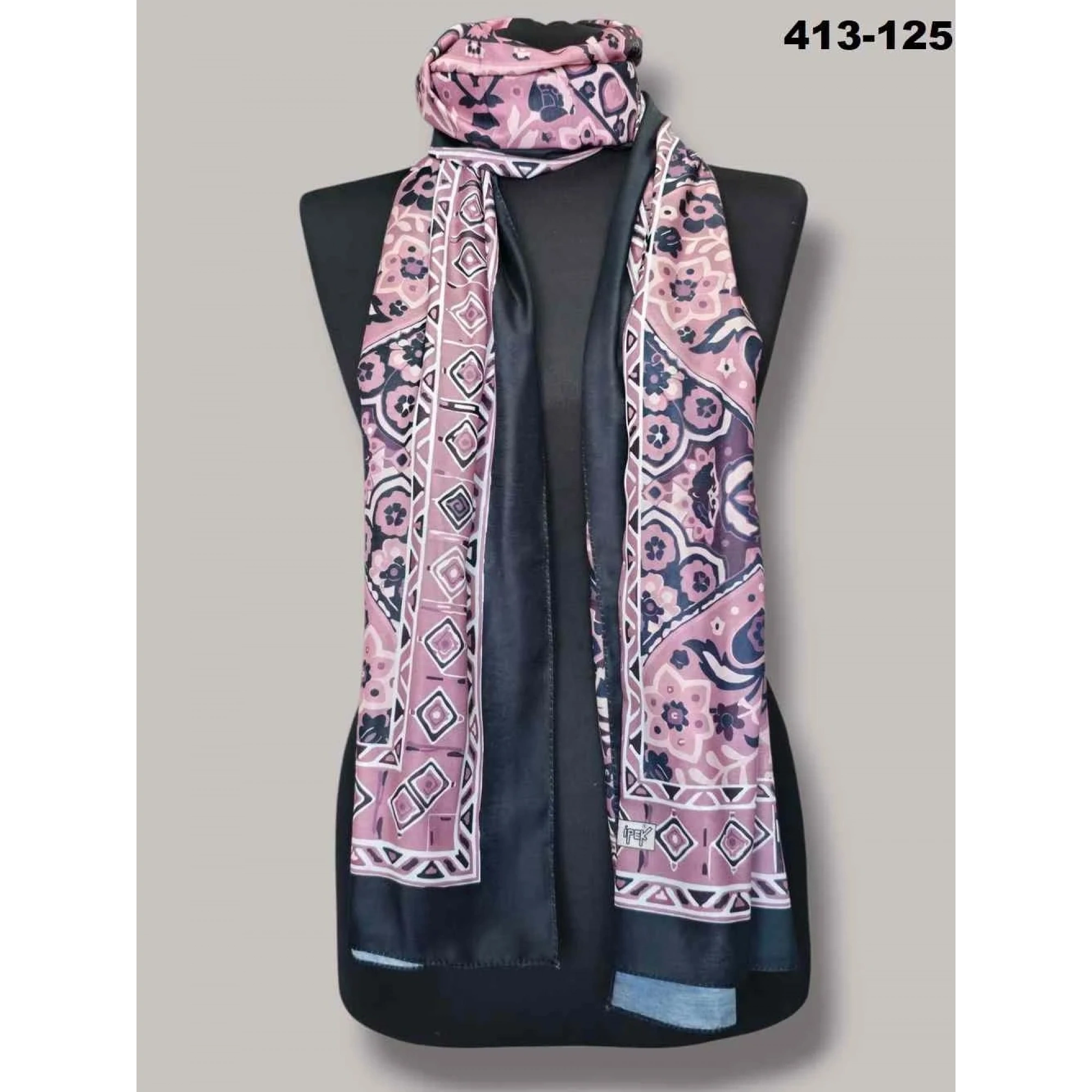 Soft İpek Etnik Desen Soft Şal 413-125