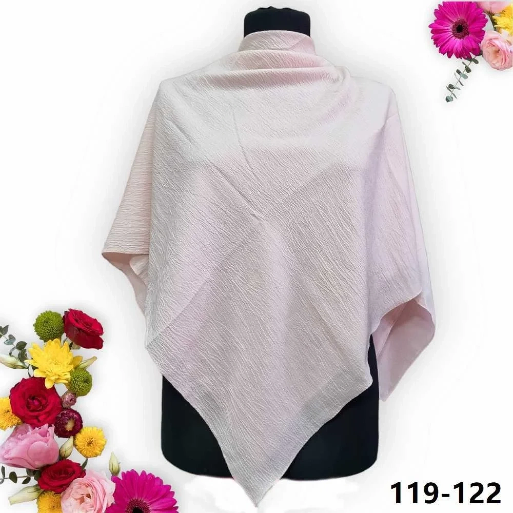 Soft İpek Mio Caz Pamuk Eşarp (pudra) 119-122