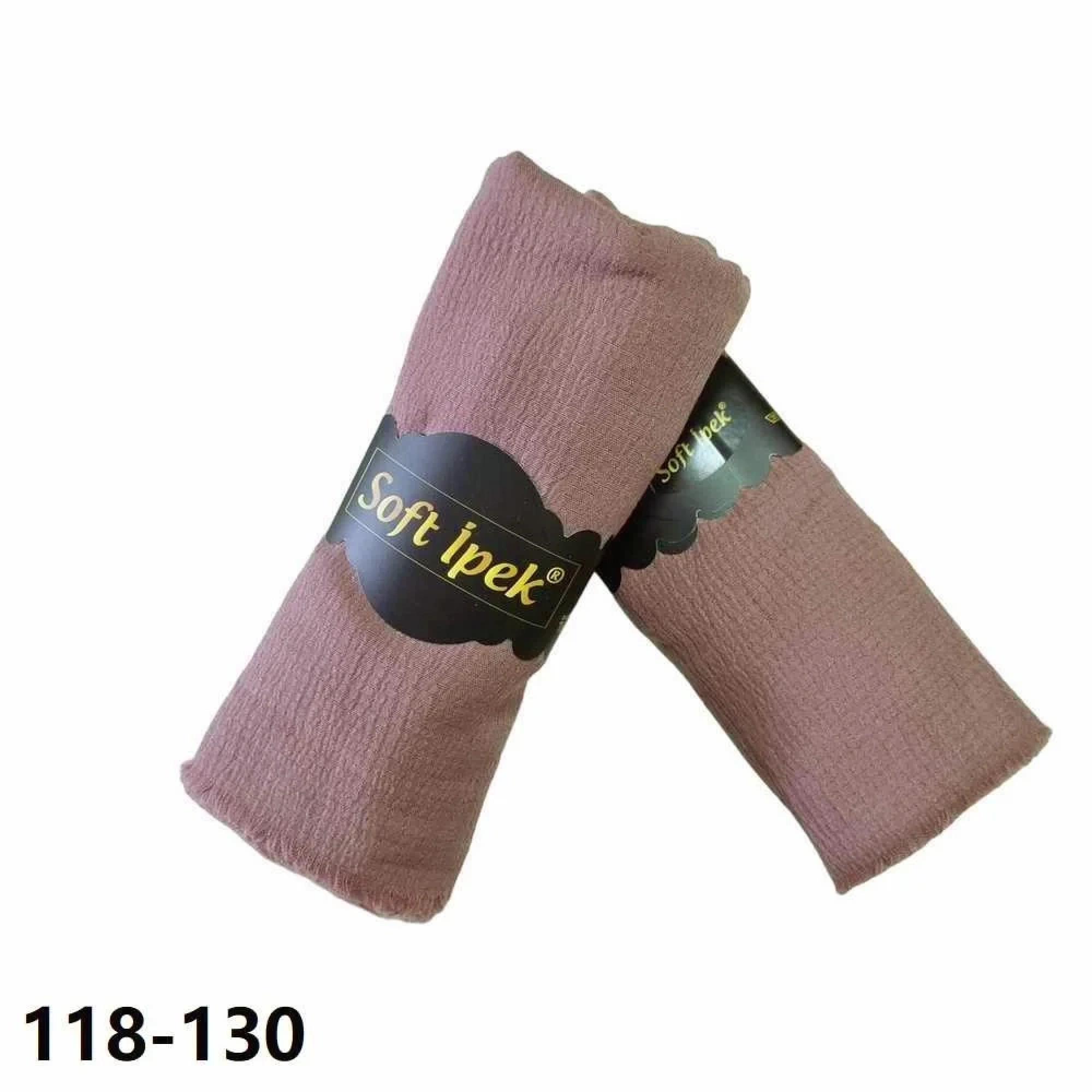 Soft İpek Mio Caz Pamuk Şal (kuru gül) 118-130