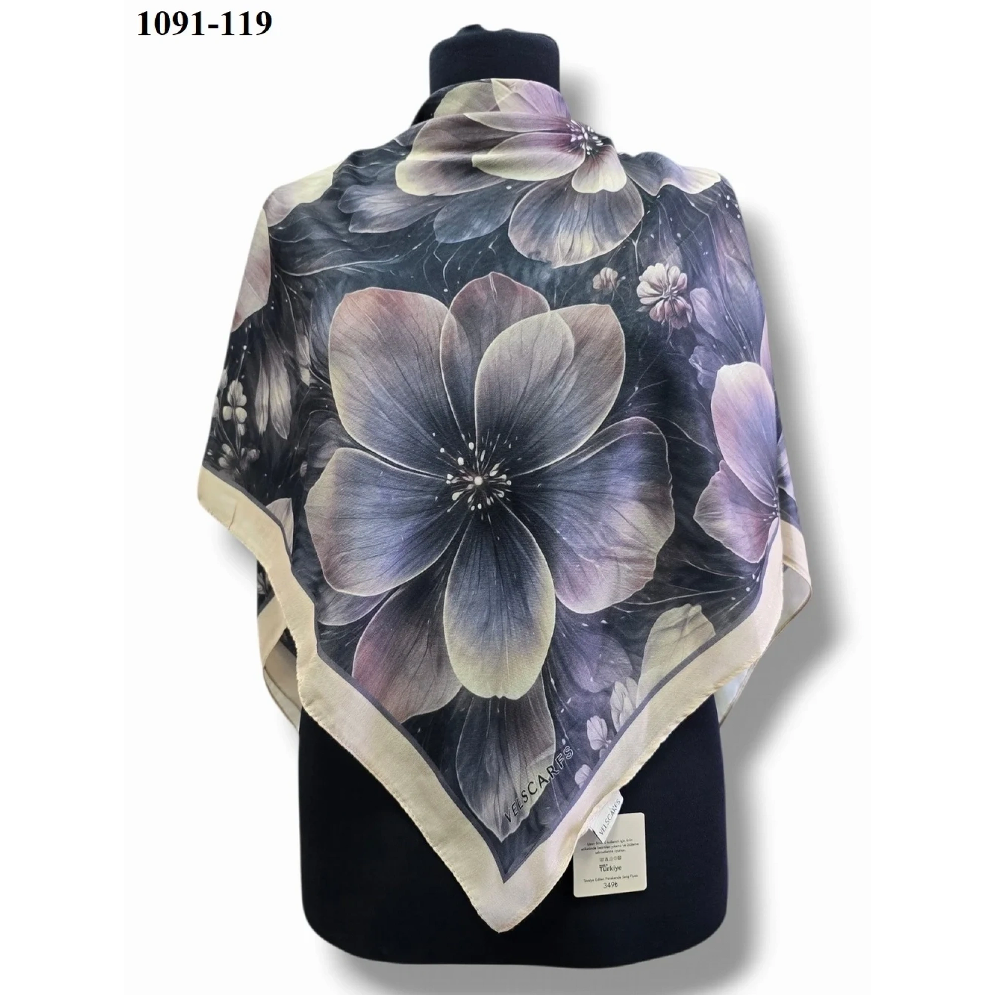 Velscarfs Soft Pamuk Parla Eşarp (Bej) 1091-119