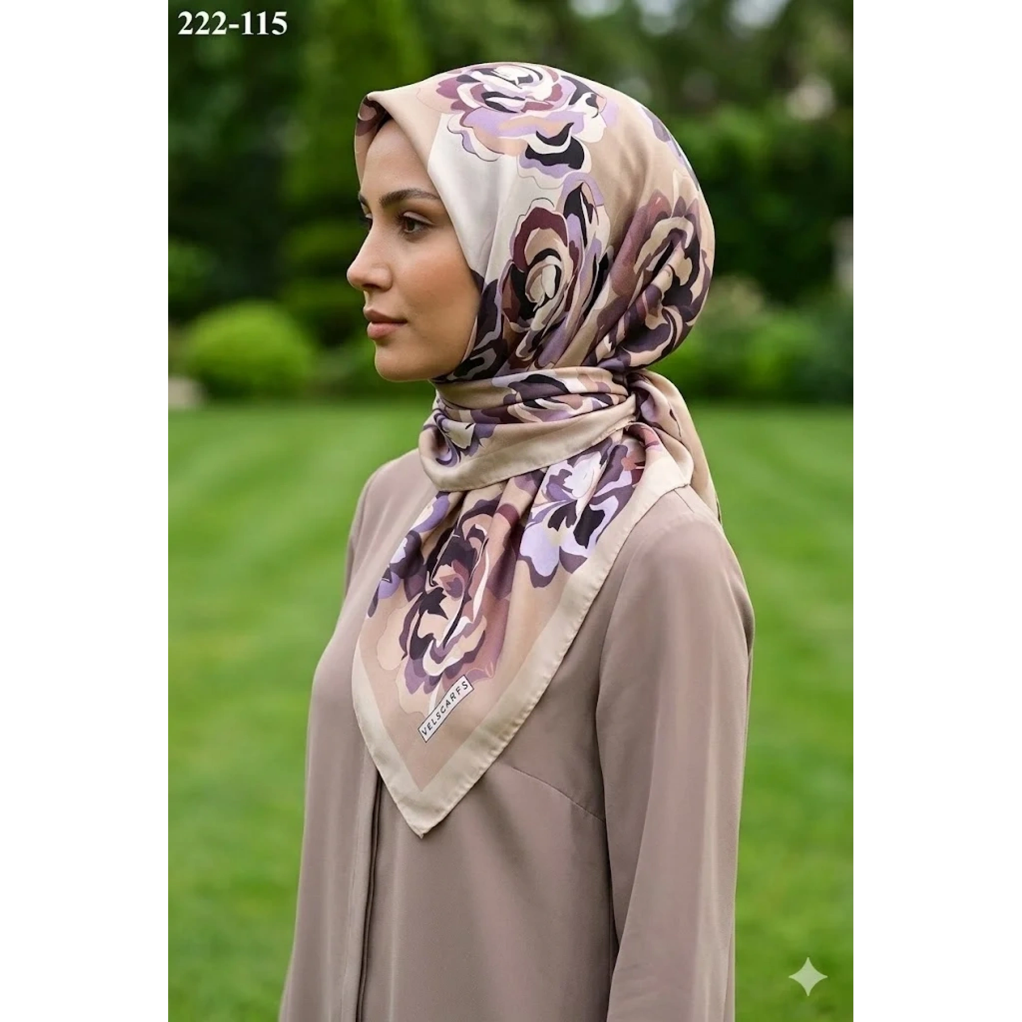 Velscarfs Soft Pamuk Parla Eşarp (Bej) 222-115