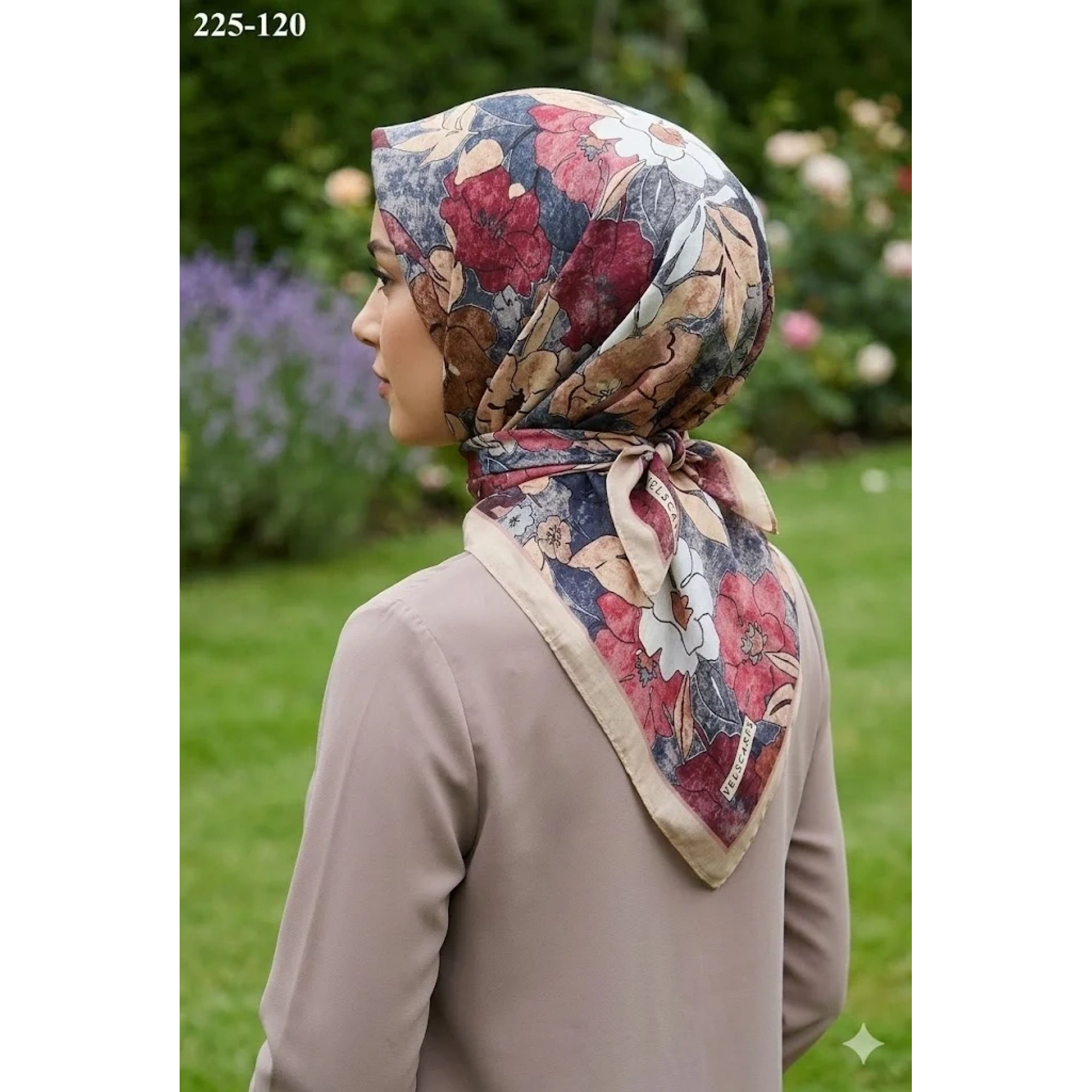 Velscarfs Soft Pamuk Parla Eşarp (Bej) 225-120