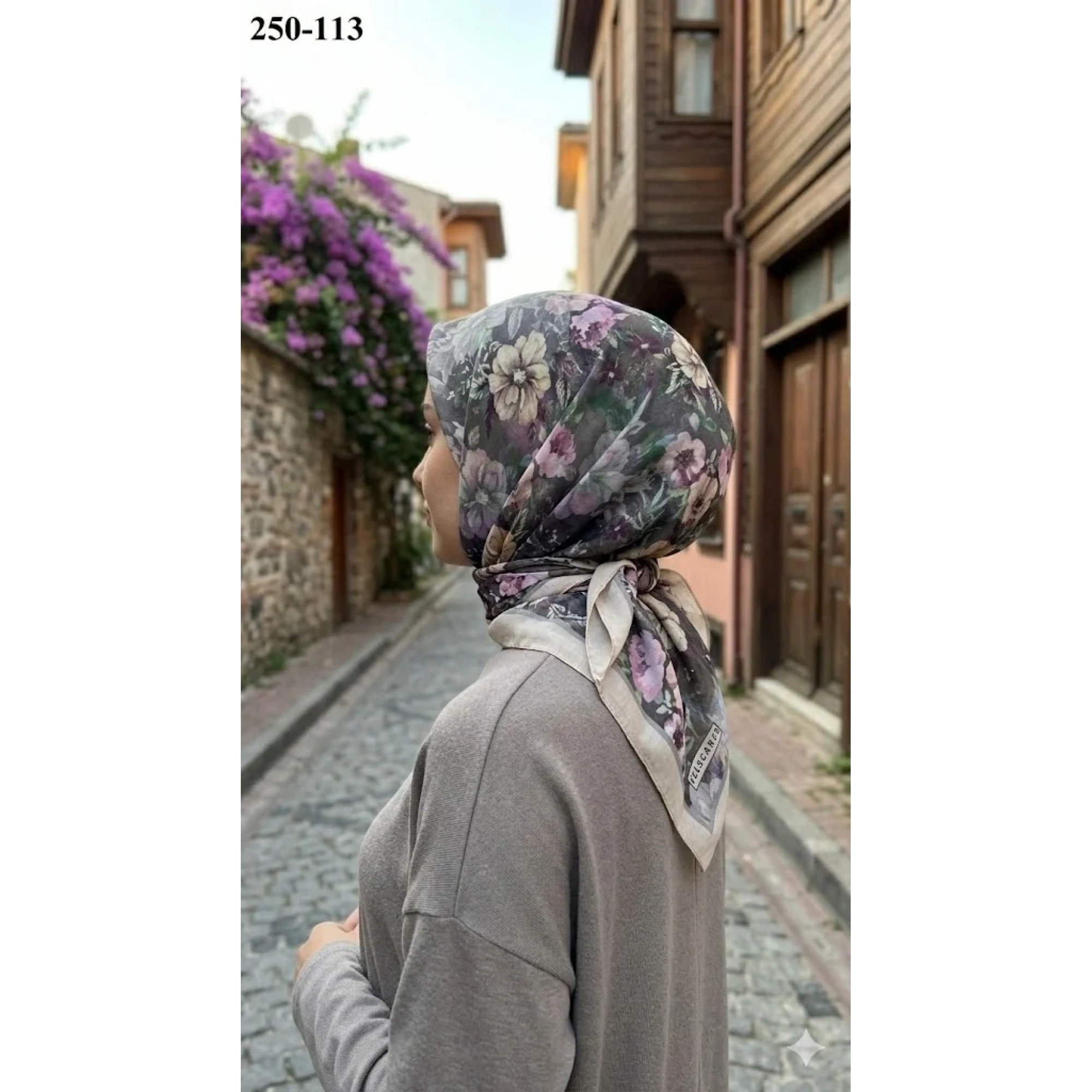 Velscarfs Soft Pamuk Parla Eşarp (Bej) 250-113