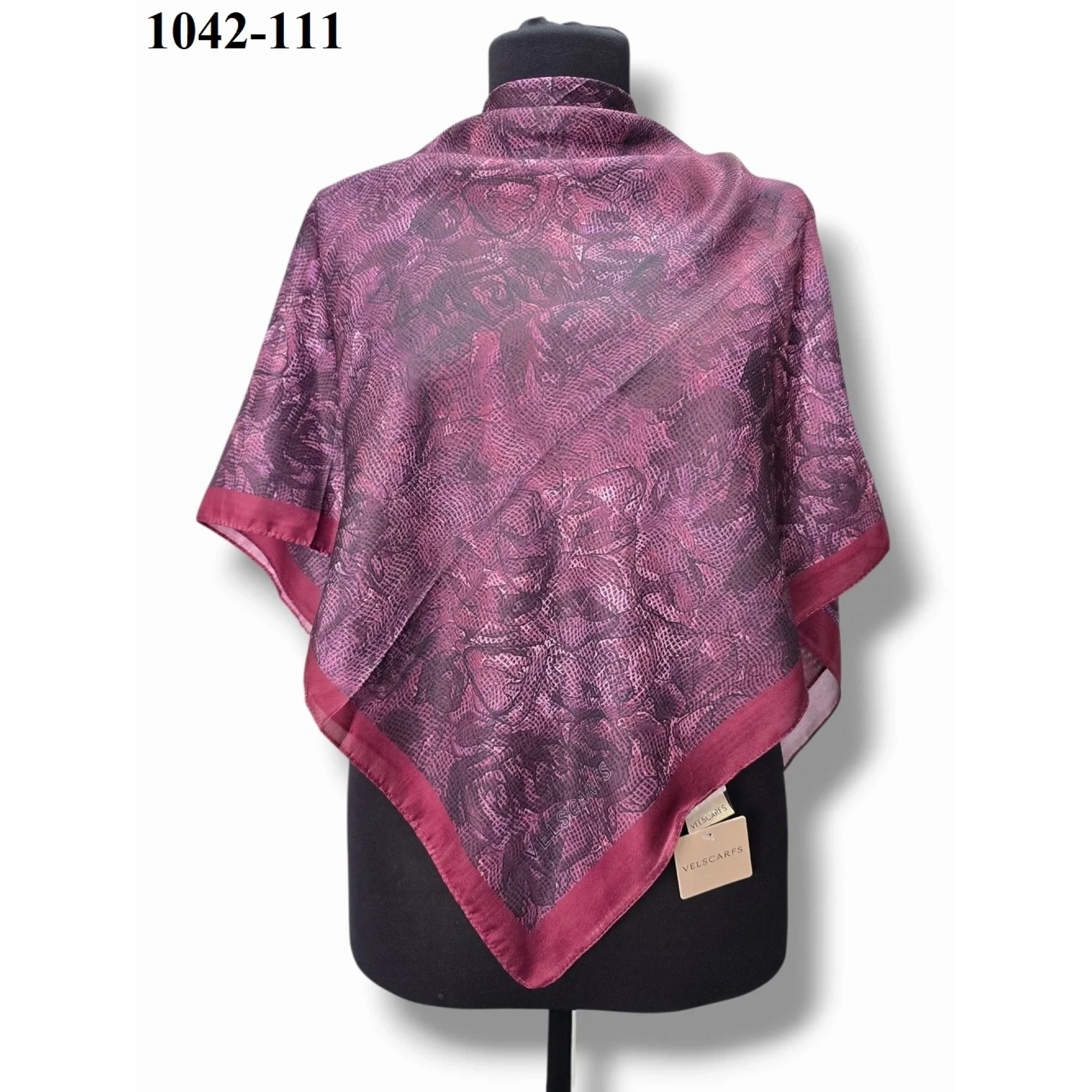 Velscarfs Soft Pamuk Parla Eşarp (Bordo) 1042-111