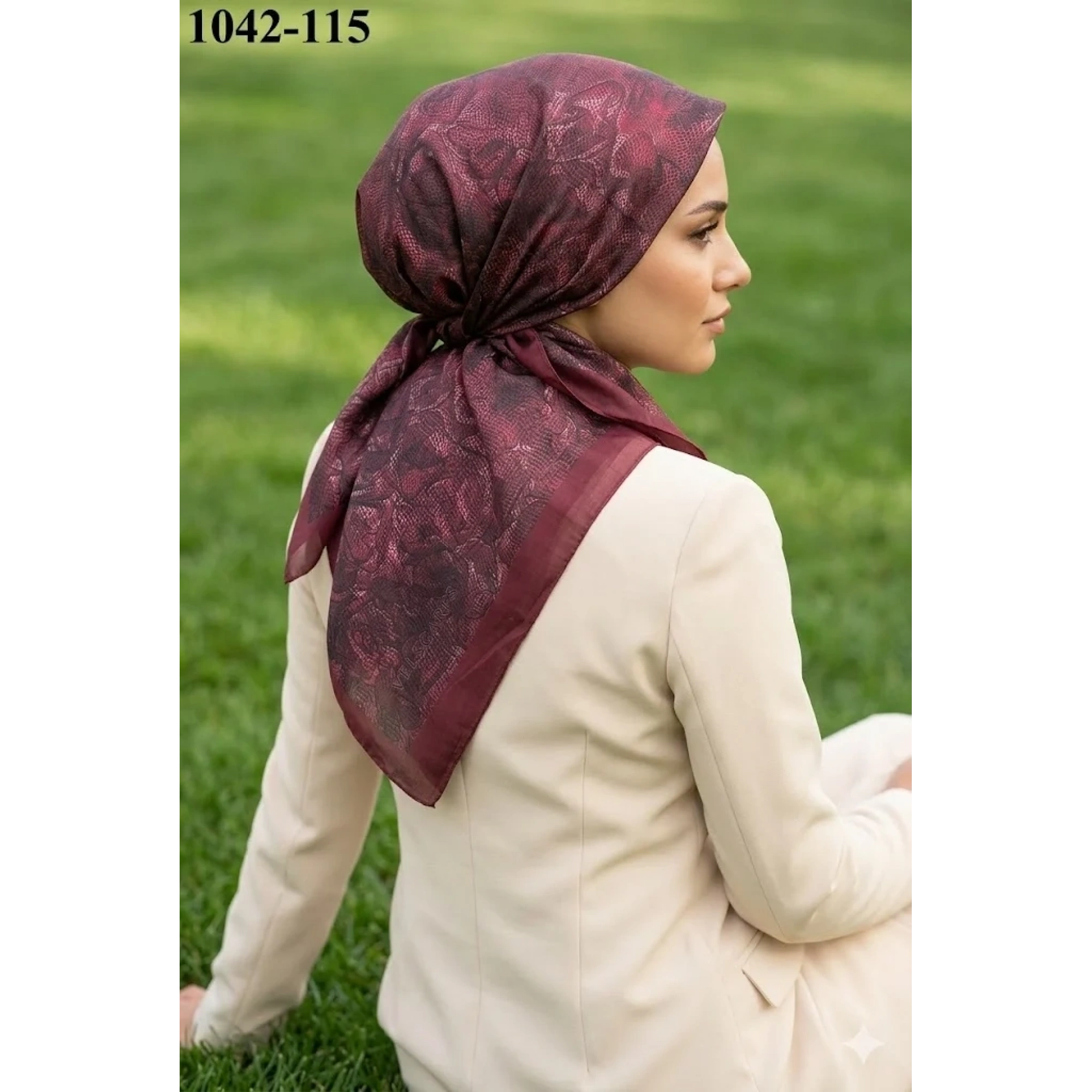 Velscarfs Soft Pamuk Parla Eşarp (Bordo) 1042-115