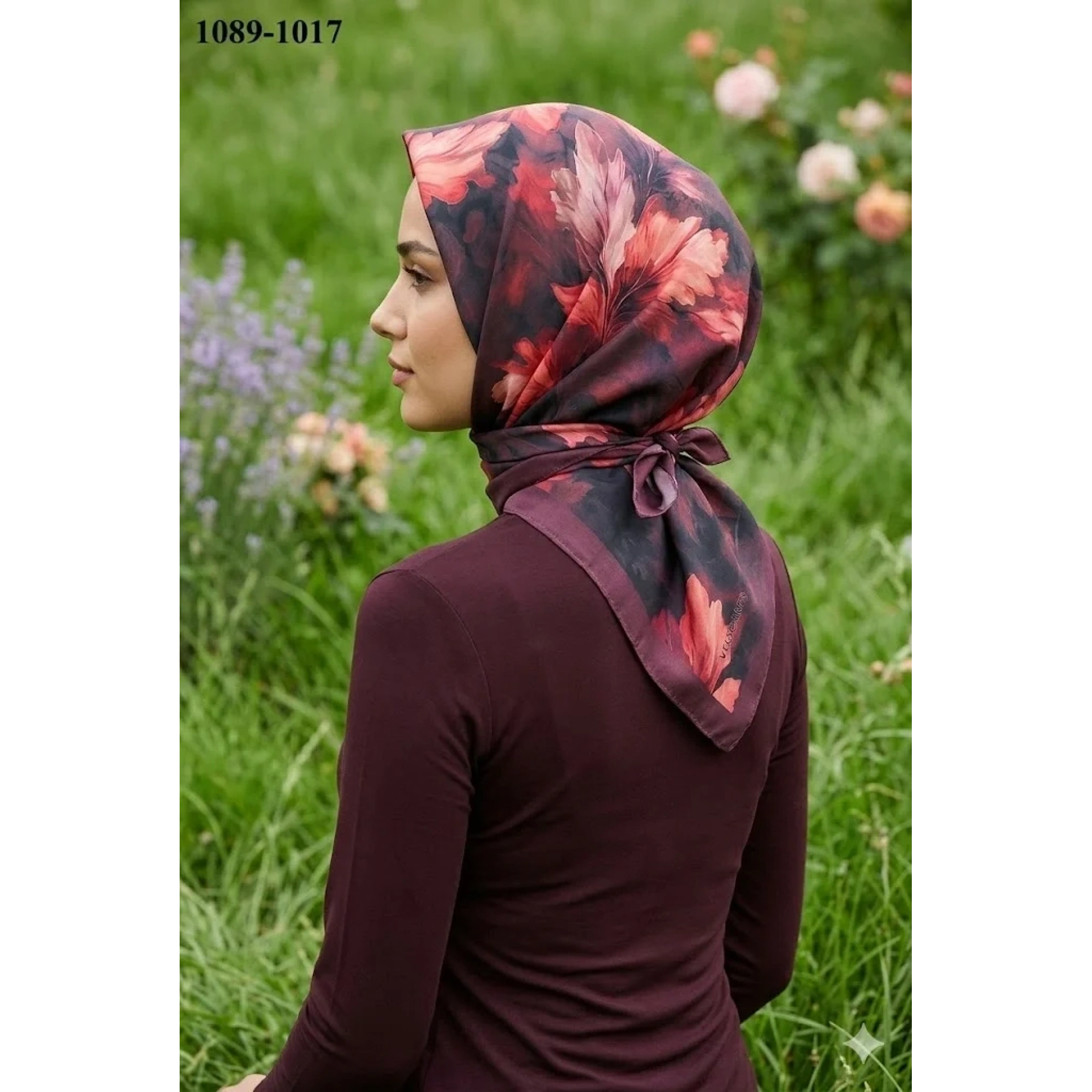 Velscarfs Soft Pamuk Parla Eşarp (Bordo) 1089-117