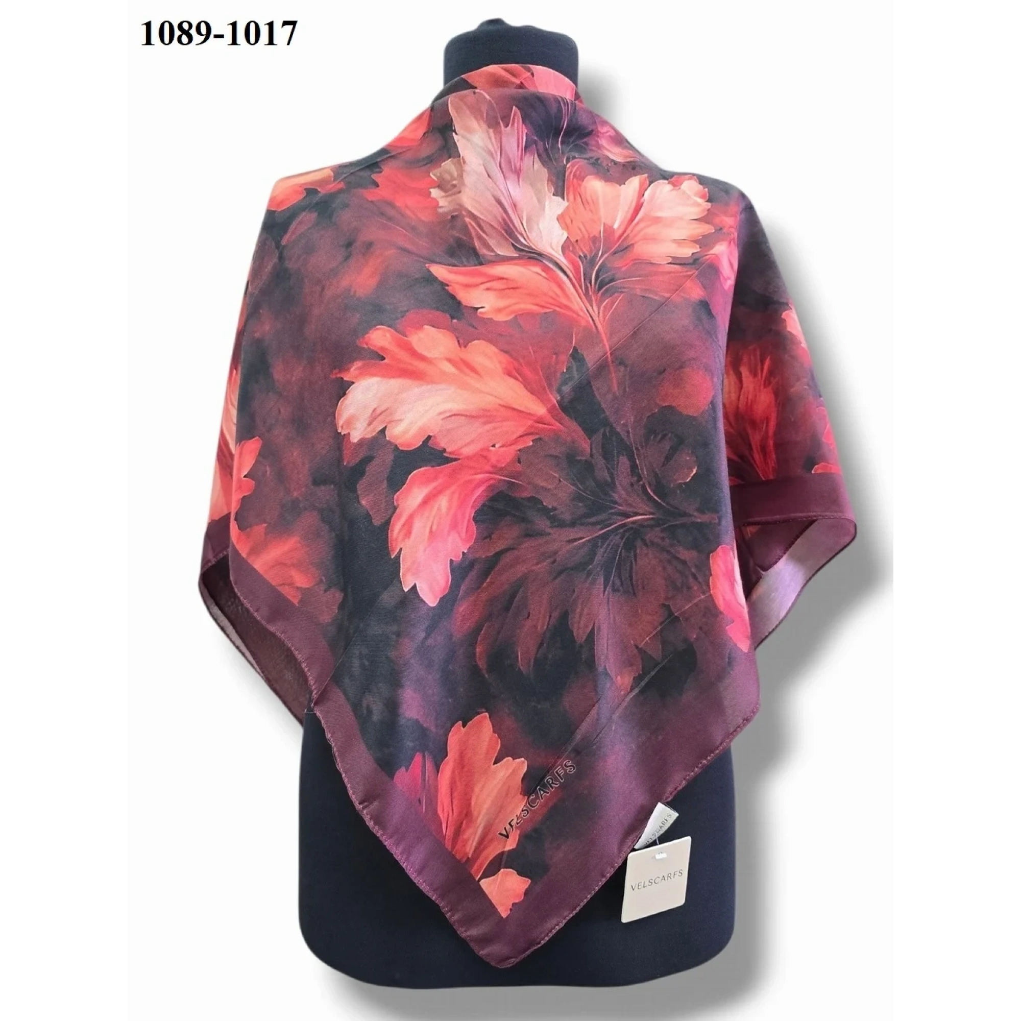 Velscarfs Soft Pamuk Parla Eşarp (Bordo) 1089-117