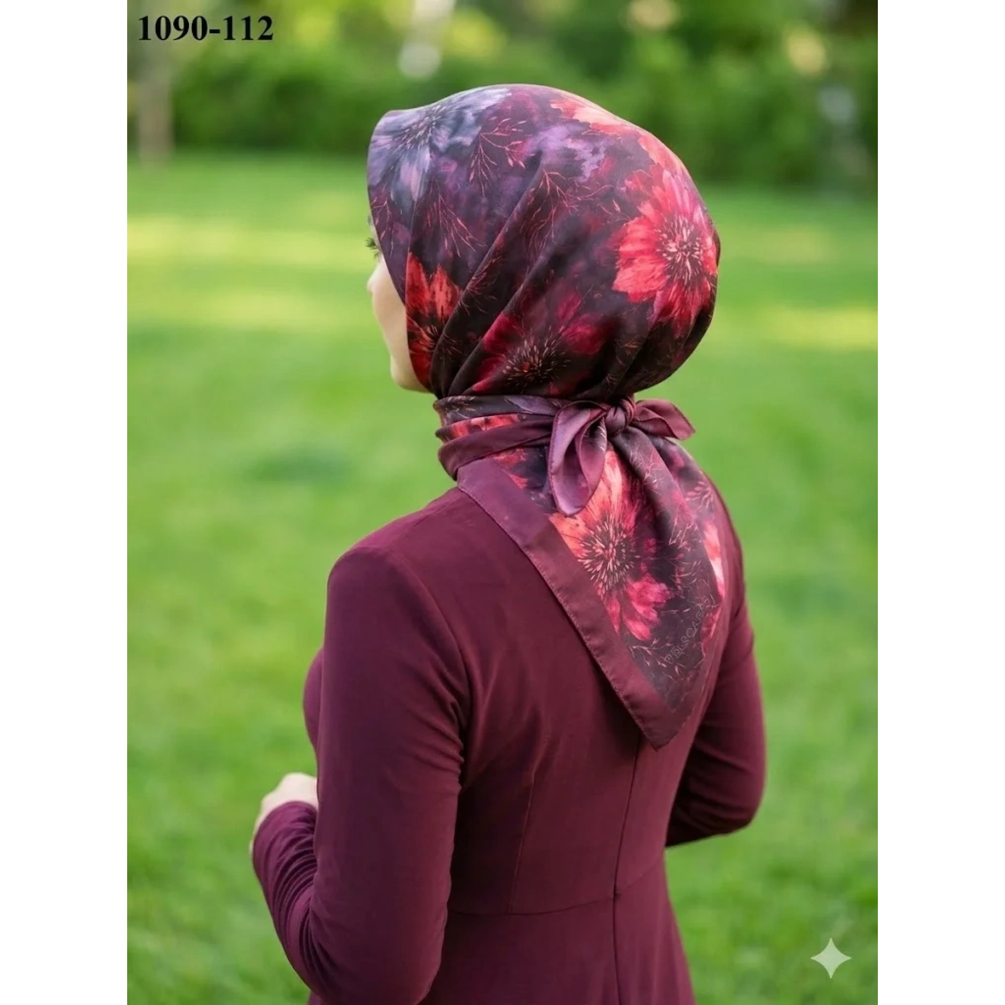 Velscarfs Soft Pamuk Parla Eşarp (Bordo) 1090-112